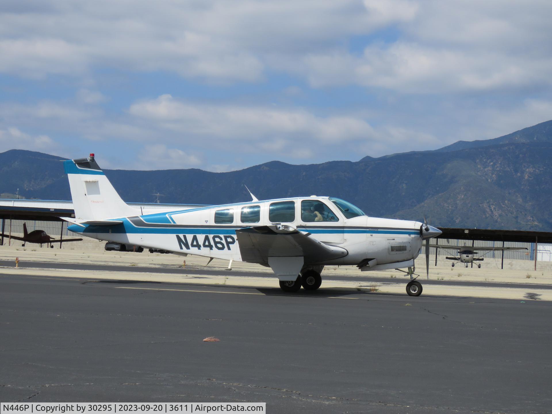 N446P, 1993 Beech A36 Bonanza 36 C/N E-2835, Taxiing