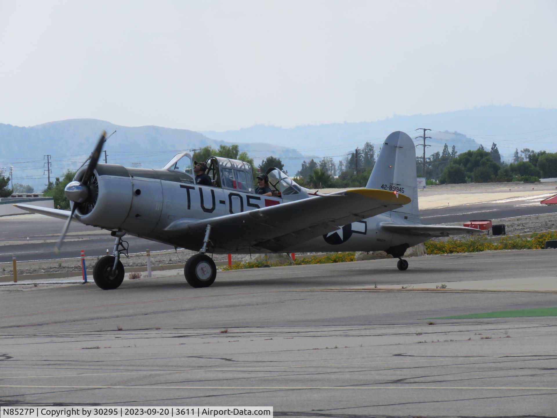 N8527P, 1980 Consolidated Vultee BT-13 C/N 79-758, Taxiing out