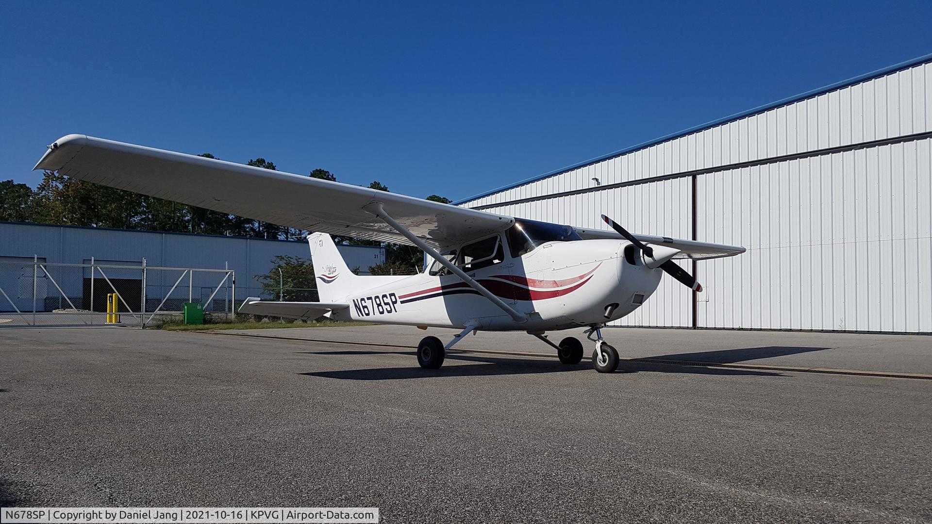 N678SP, 1999 Cessna 172S C/N 172S8089, N678SP shortly before its first test flight after being restored to flying condition following many years of inactivity.