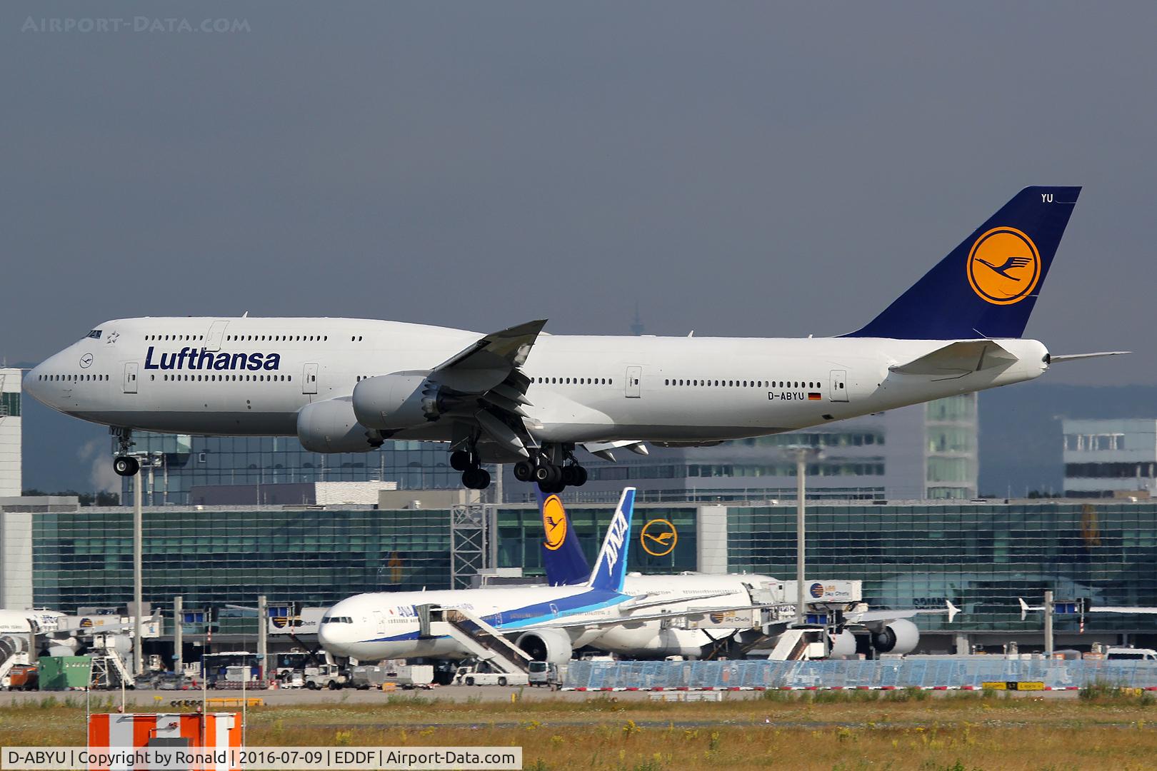 D-ABYU, 2015 Boeing 747-830 C/N 37845, at fra