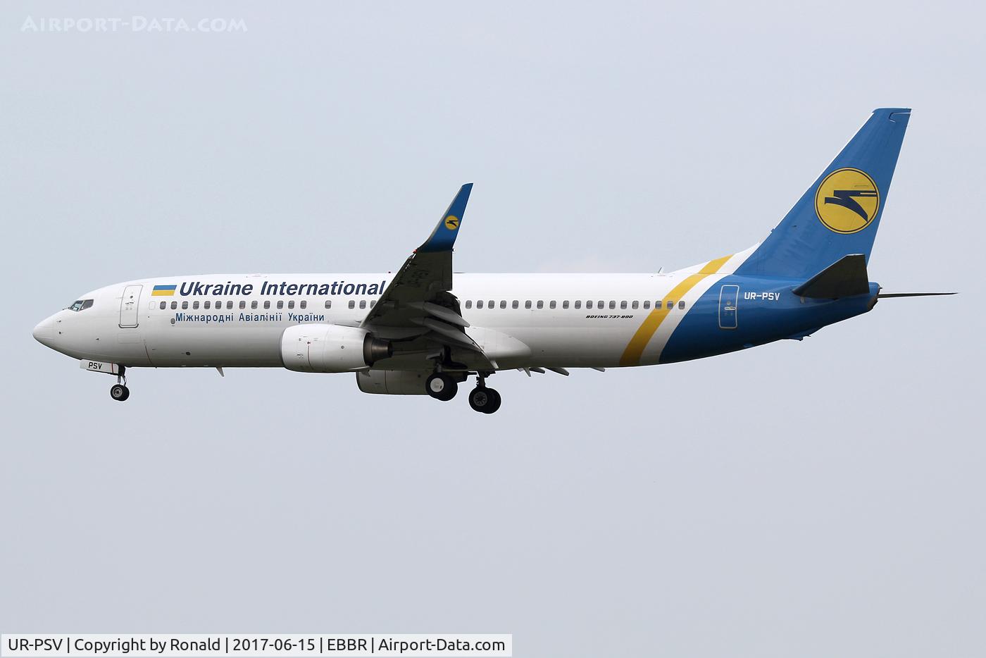 UR-PSV, 2009 Boeing 737-8AS C/N 35017, at bru