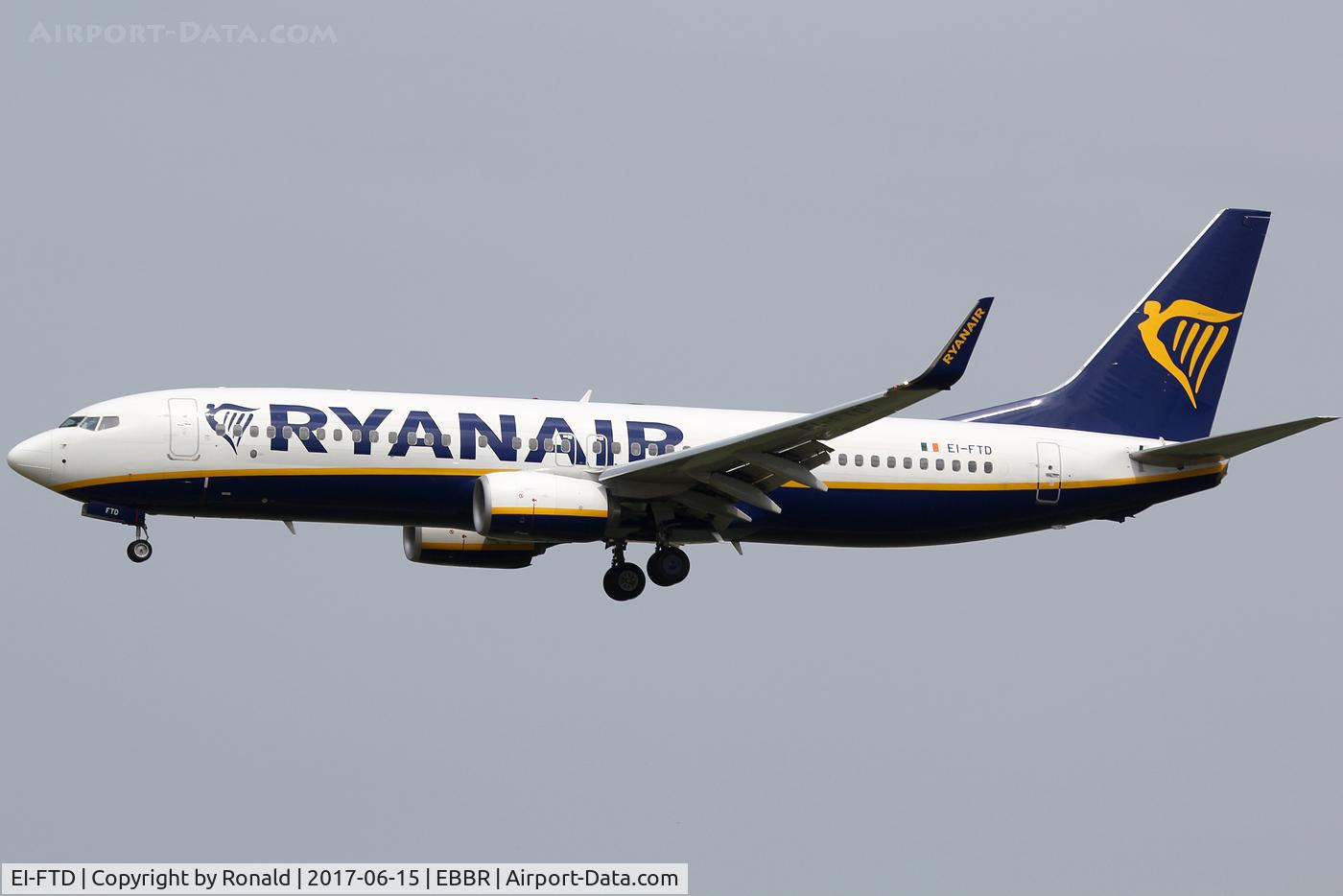 EI-FTD, 2016 Boeing 737-8AS C/N 44754, at bru