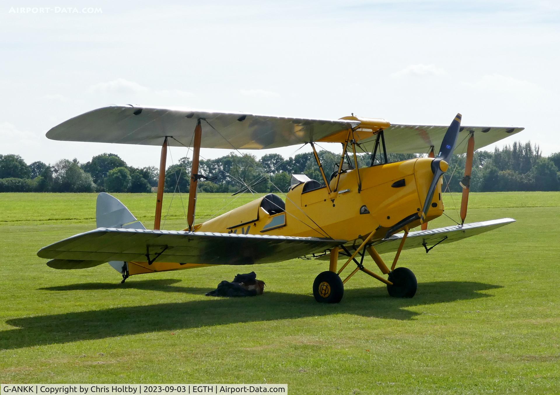 G-ANKK, 1941 De Havilland DH-82A Tiger Moth II C/N 83590, Tiger Moth at Old Warden for the Vintage Airshow 2023