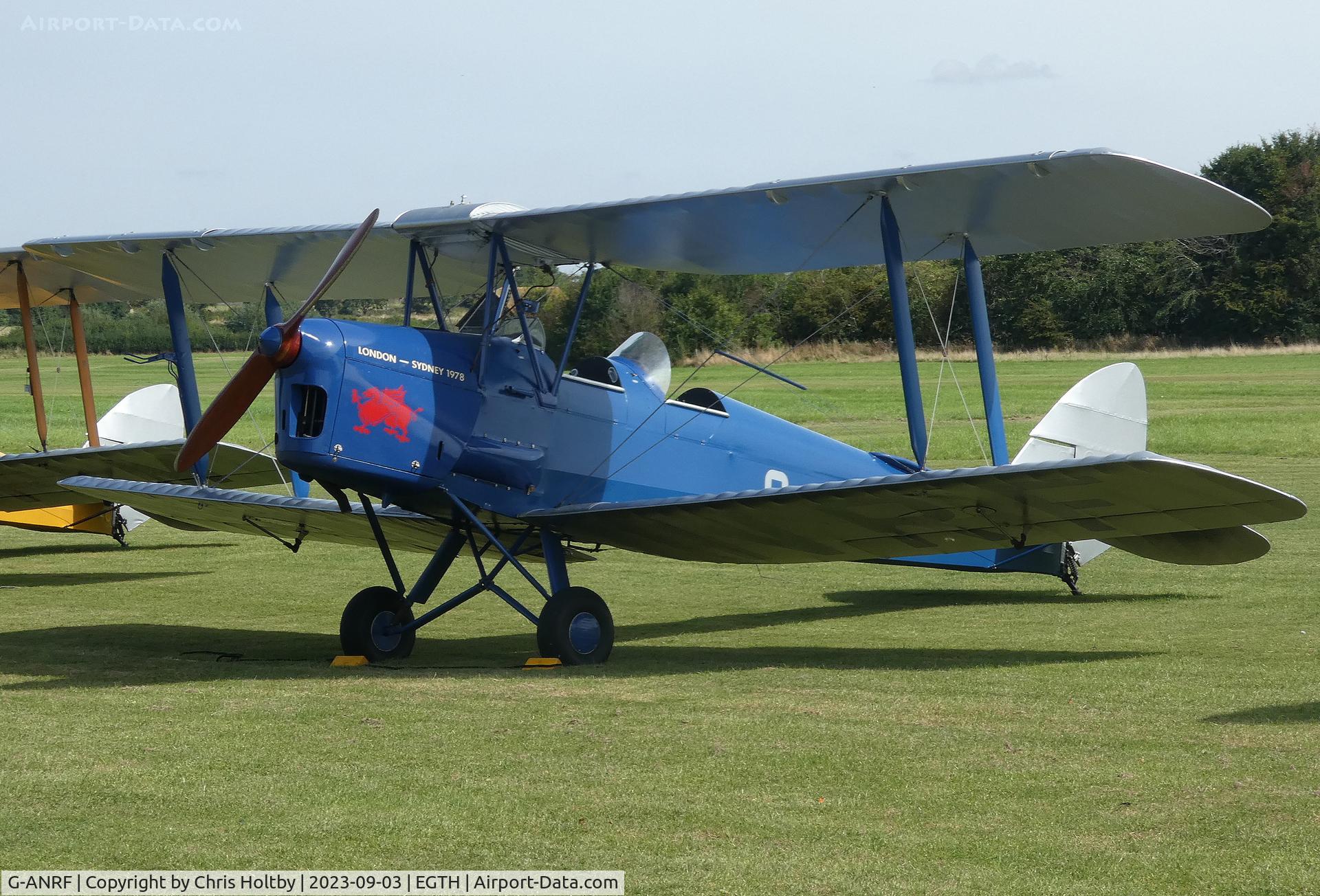 G-ANRF, 1941 De Havilland DH-82A Tiger Moth II C/N 83748, At the Vintage Airshow at Old Warden 2023
