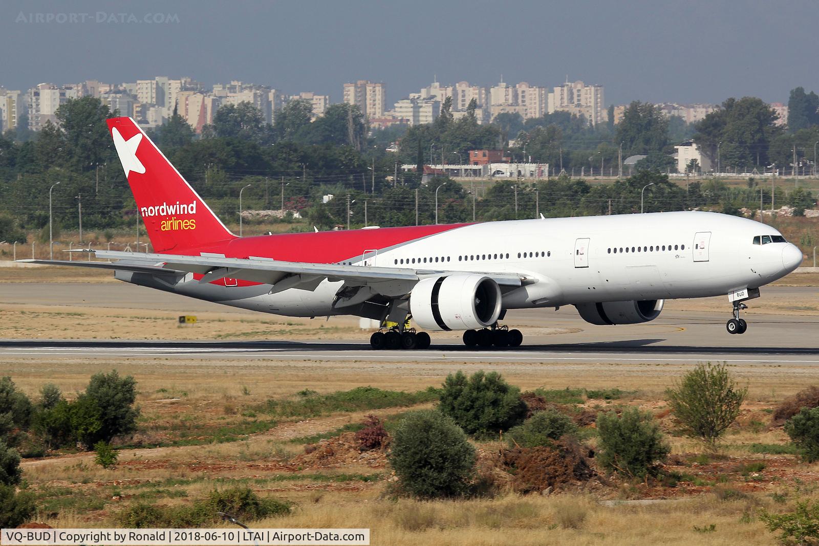 VQ-BUD, 1998 Boeing 777-2Q8/ER C/N 27608, at ayt