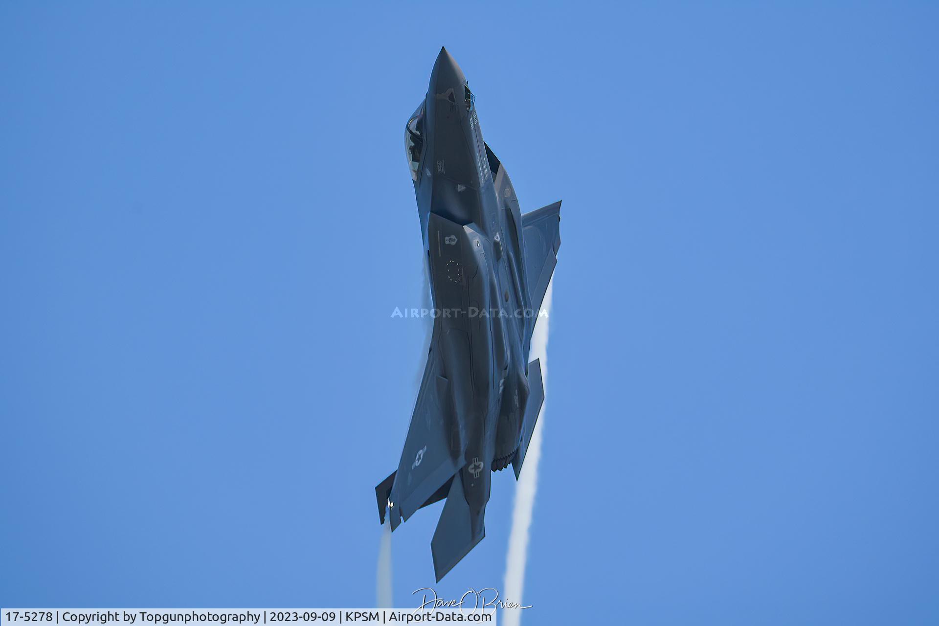 17-5278, 2016 Lockheed Martin F-35A Lightning II C/N AF-220, MAPLE21 in the overhead break on the missed approach