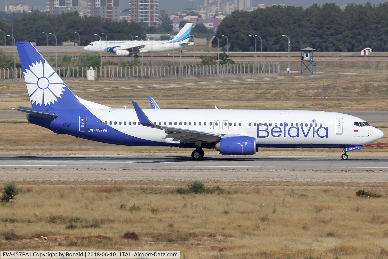 EW-457PA, 2016 Boeing 737-8ZM C/N 61423, at ayt
