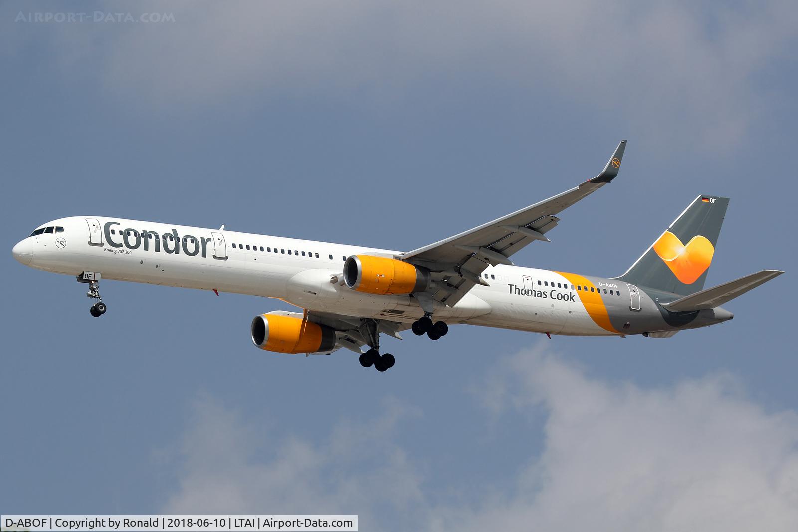 D-ABOF, 1999 Boeing 757-330 C/N 29013, at ayt