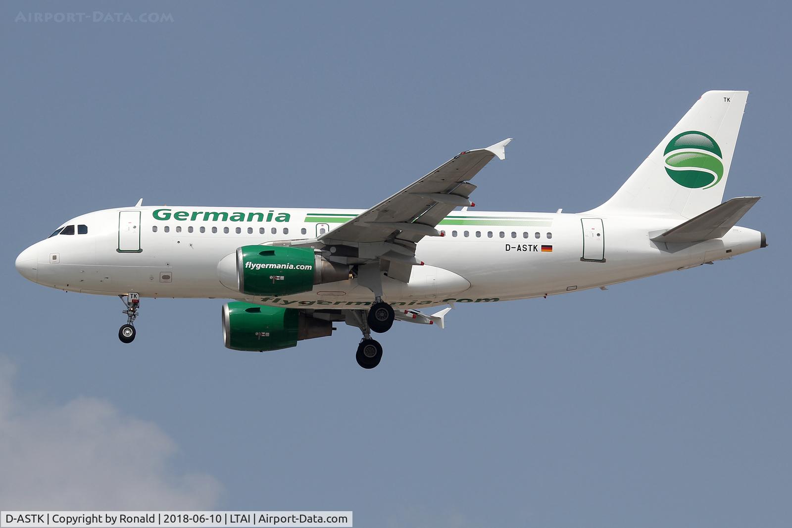 D-ASTK, 2003 Airbus A319-112 C/N 1886, at ayt