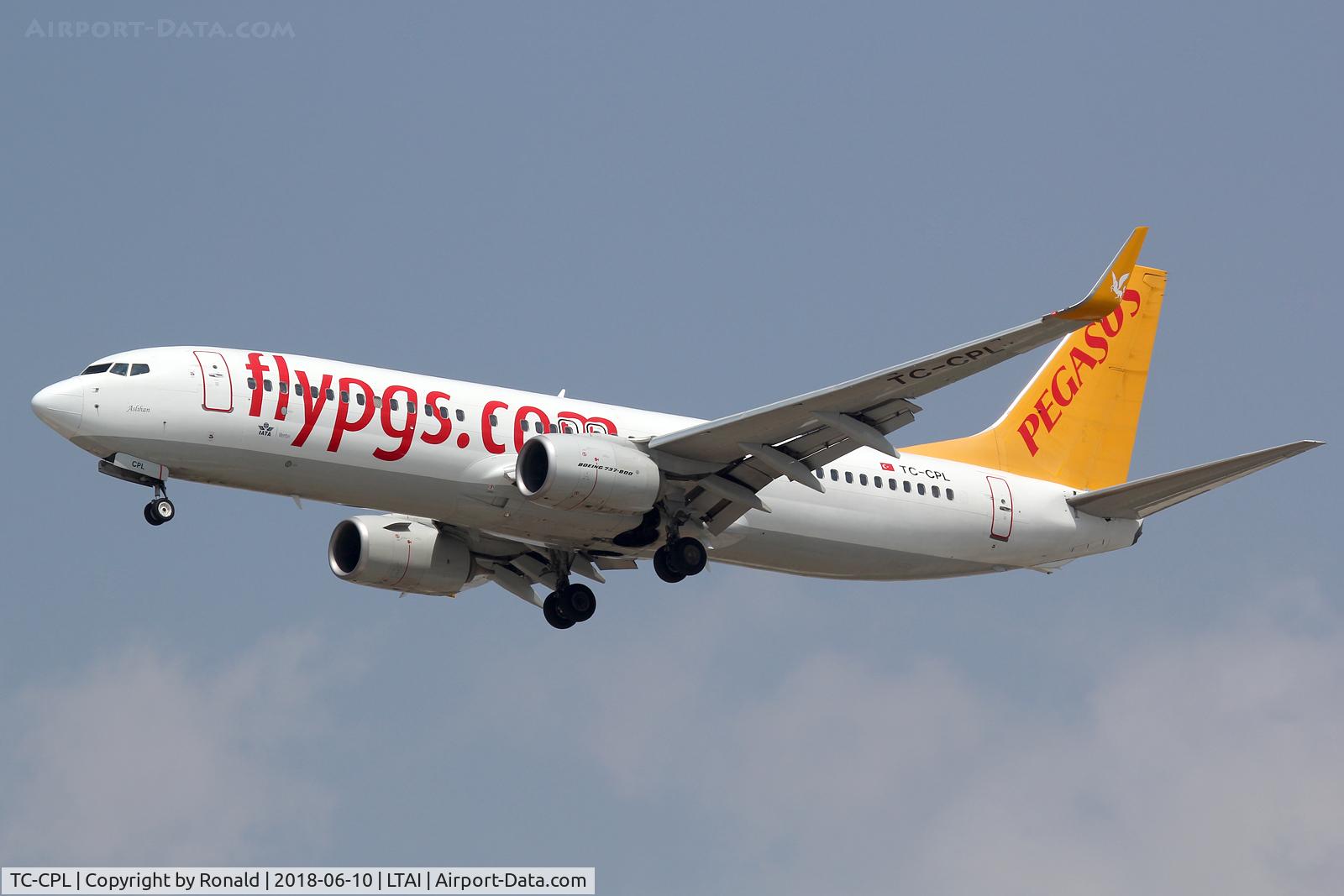 TC-CPL, 2014 Boeing 737-82R C/N 40010, at ayt