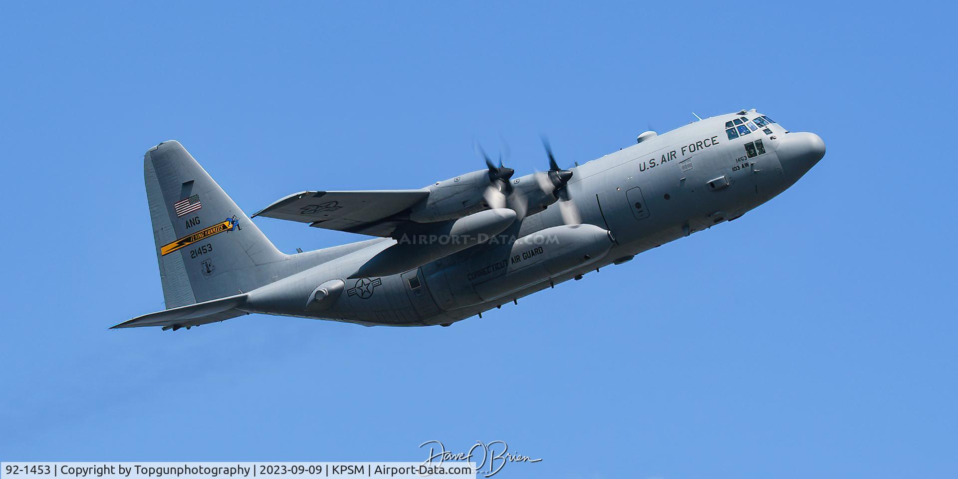 92-1453, 1992 Lockheed C-130H Hercules C/N 382-5330, YANKEE13 on the missed.