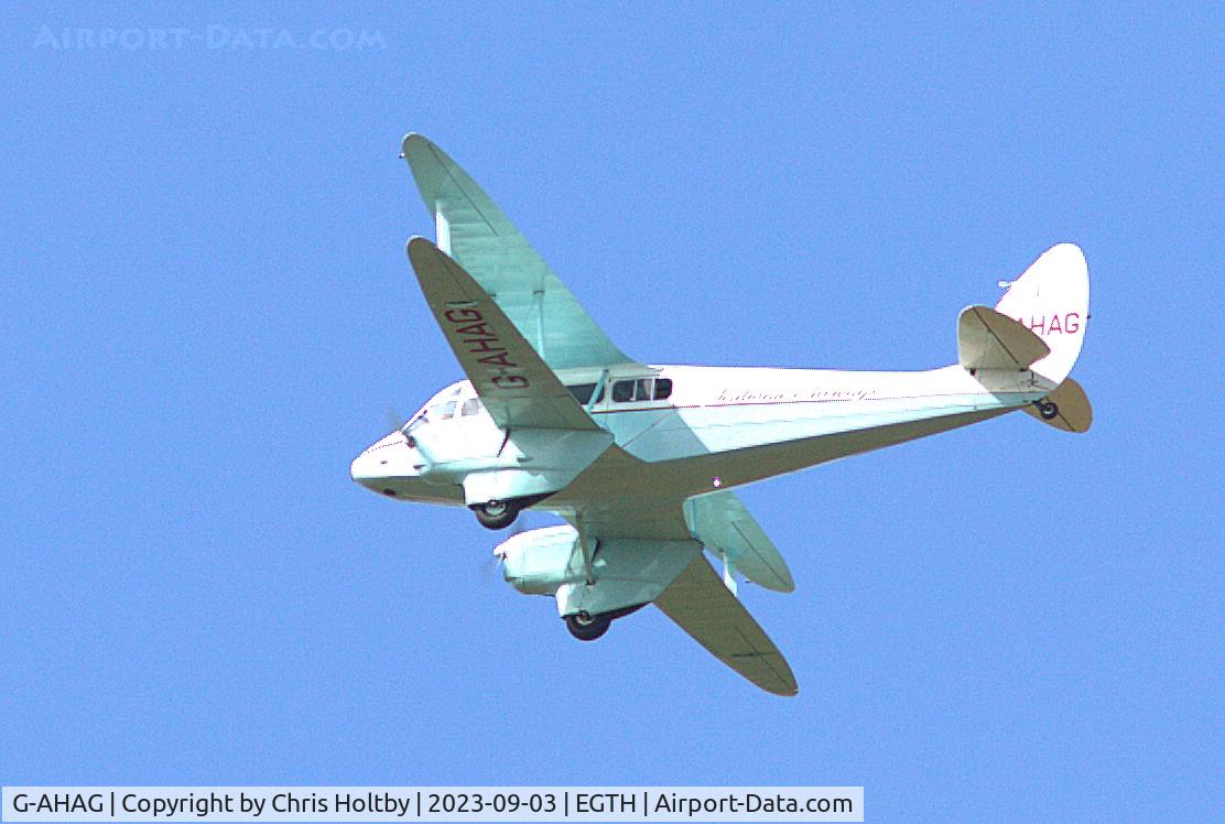 G-AHAG, 1945 De Havilland DH-89A Dominie I/Dragon Rapide C/N 6926, Pleasure flight over Old Warden
