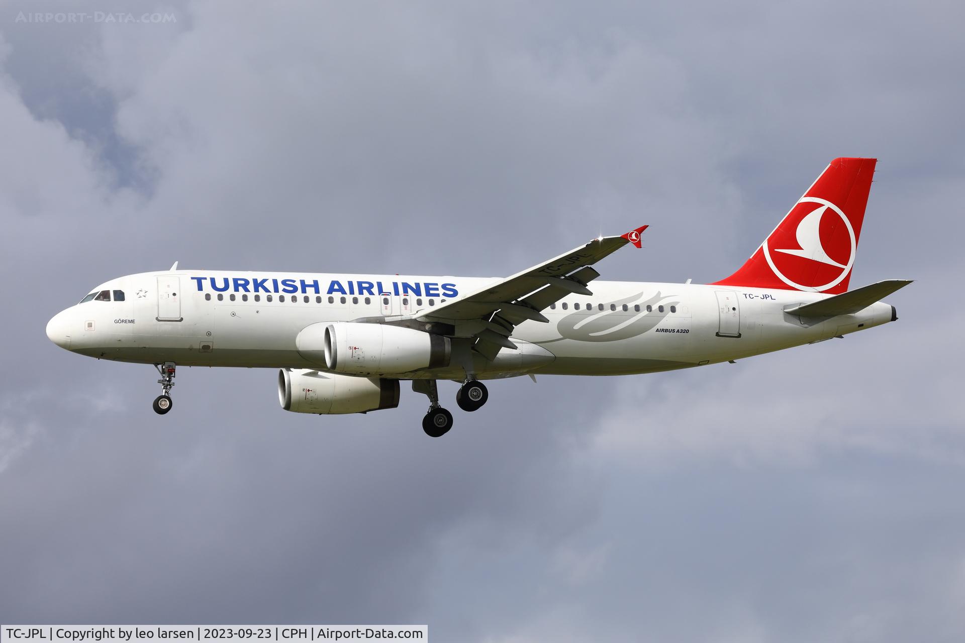 TC-JPL, 2007 Airbus A320-232 C/N 3303, Copenhagen 23.9.2023