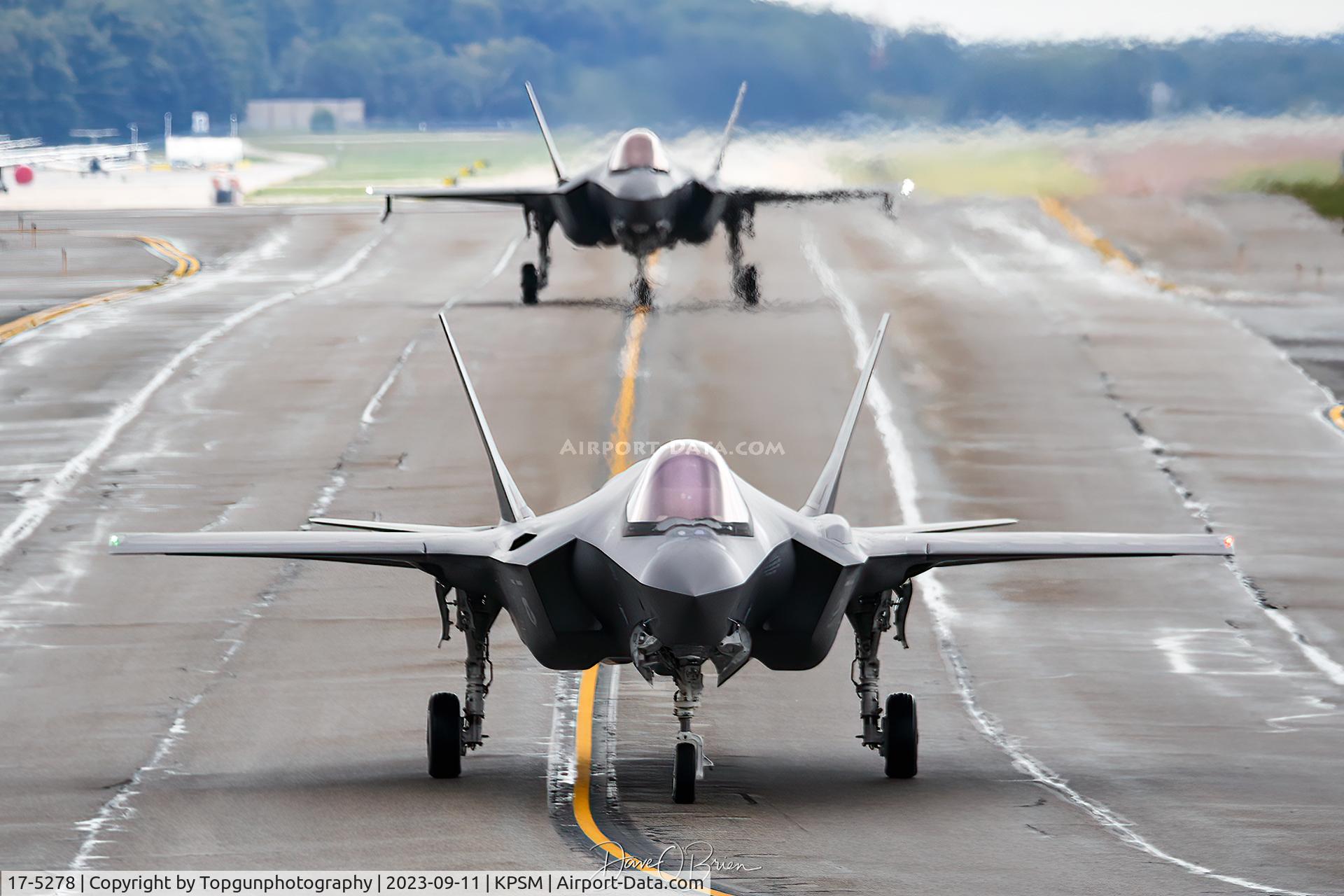 17-5278, 2016 Lockheed Martin F-35A Lightning II C/N AF-220, CHEVY11 Flight taxiing to RW16 to head home to BTV