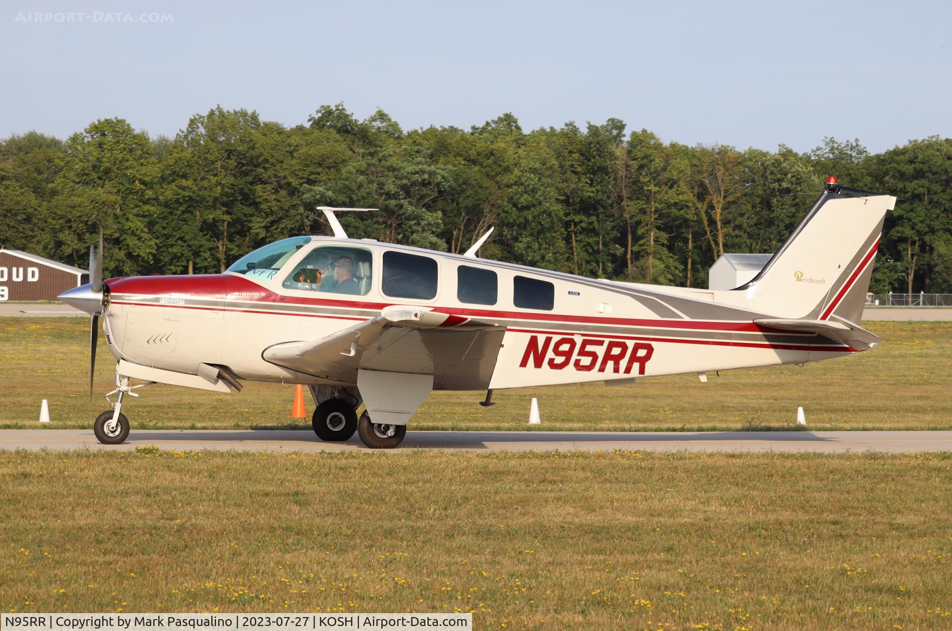 N95RR, 1974 Beech A36 Bonanza 36 C/N E-541, Beech A36