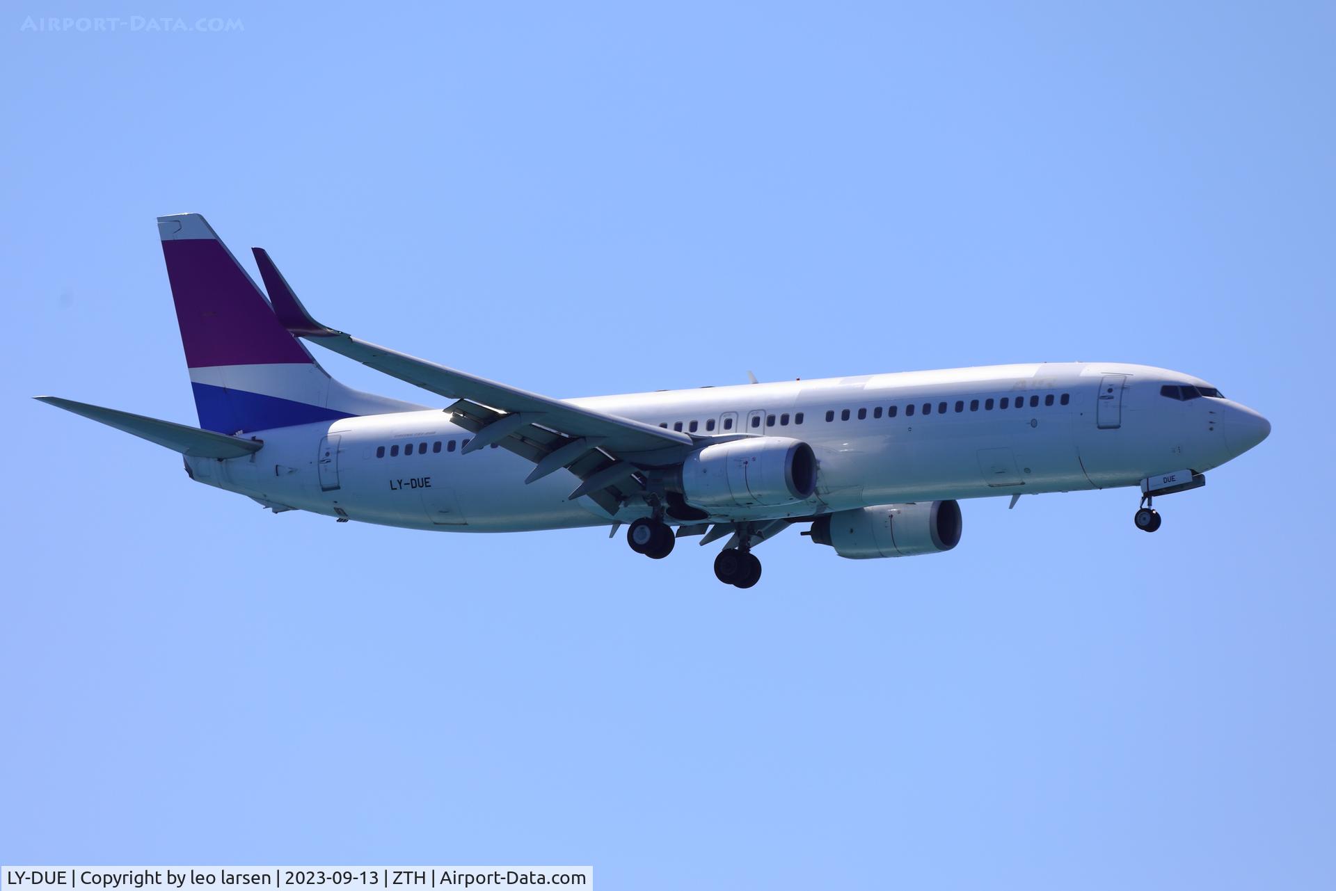 LY-DUE, 2004 Boeing 737-8FE C/N 33996, ZTH 13.9.2023