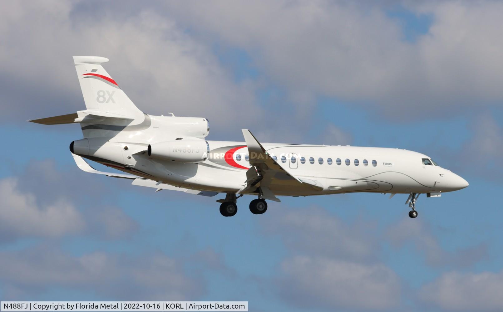 N488FJ, 2021 Dassault Falcon 8X C/N 488, Falcon 8X zx