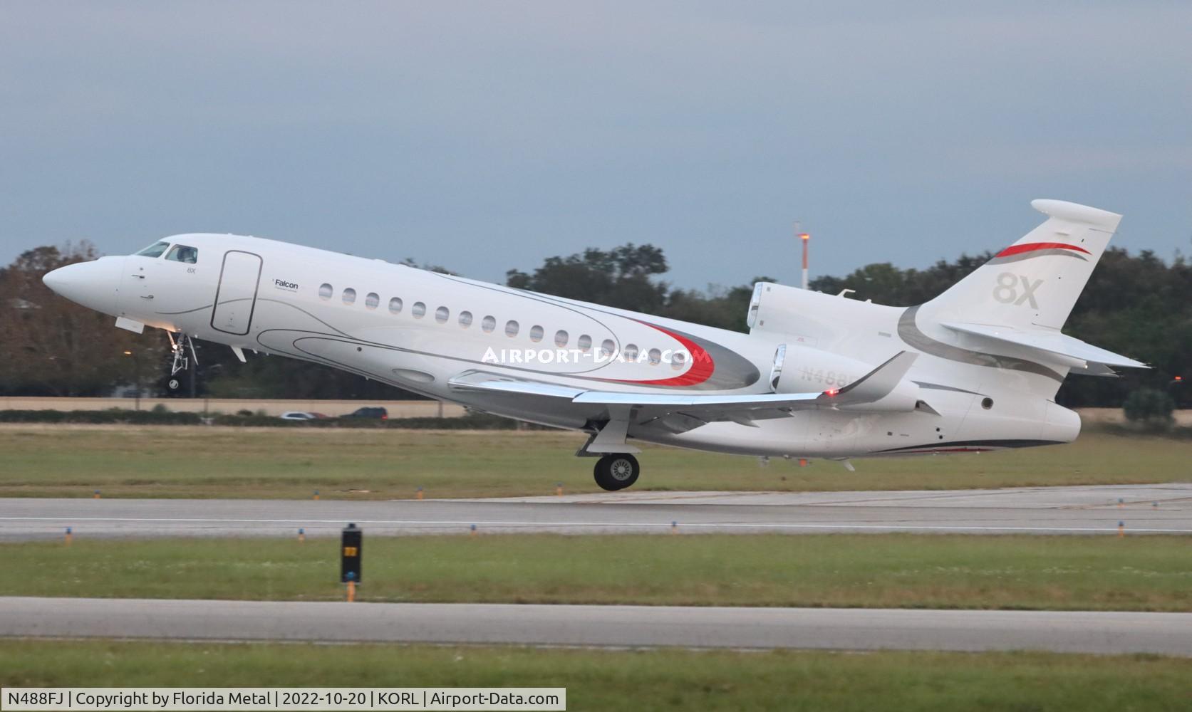 N488FJ, 2021 Dassault Falcon 8X C/N 488, Falcon 8X zx