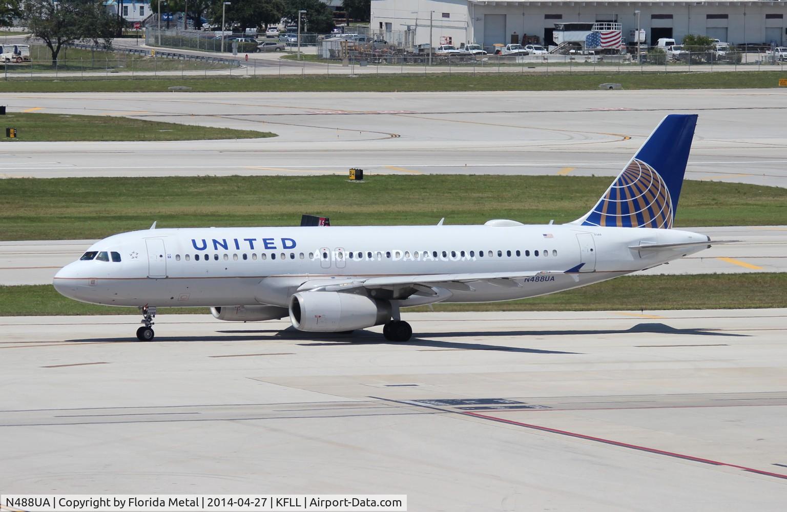 N488UA, 2001 Airbus A320-232 C/N 1680, UAL A320 zx FLL-ORD