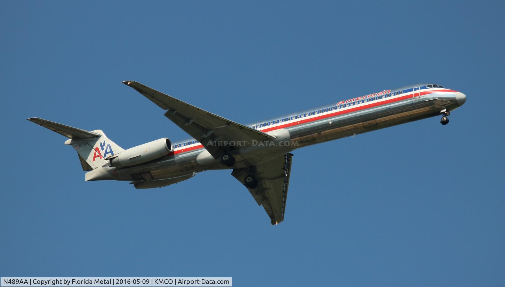 N489AA, 1989 McDonnell Douglas MD-82 (DC-9-82) C/N 49682, AAL MD-82 zx ORD-MCO