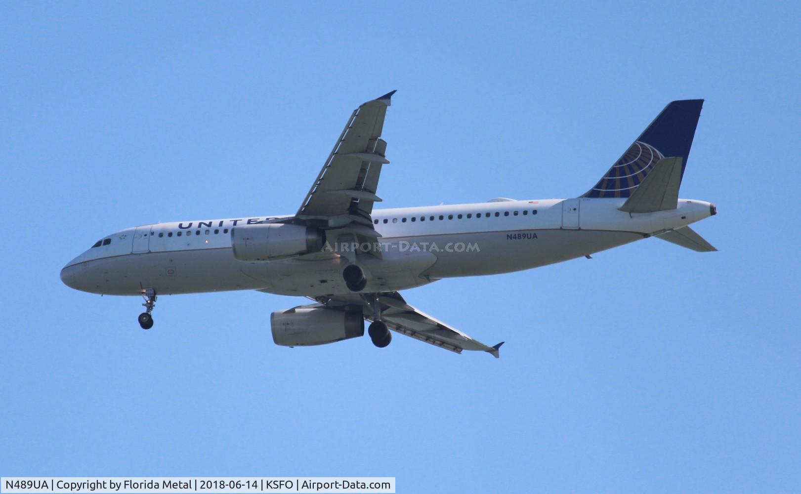 N489UA, 2002 Airbus A320-232 C/N 1702, UAL A320 BNA-SFO