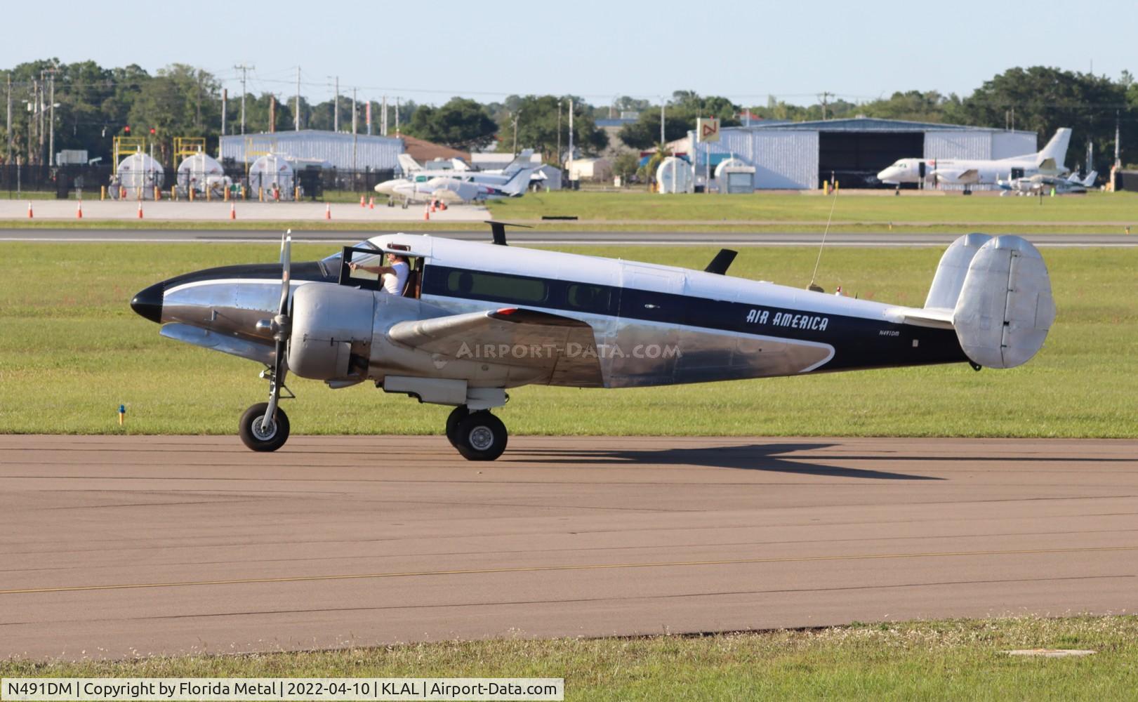 N491DM, 1952 Beech C-45H Expeditor C/N AF-573 (52-10643), Beech 18 trigear zx