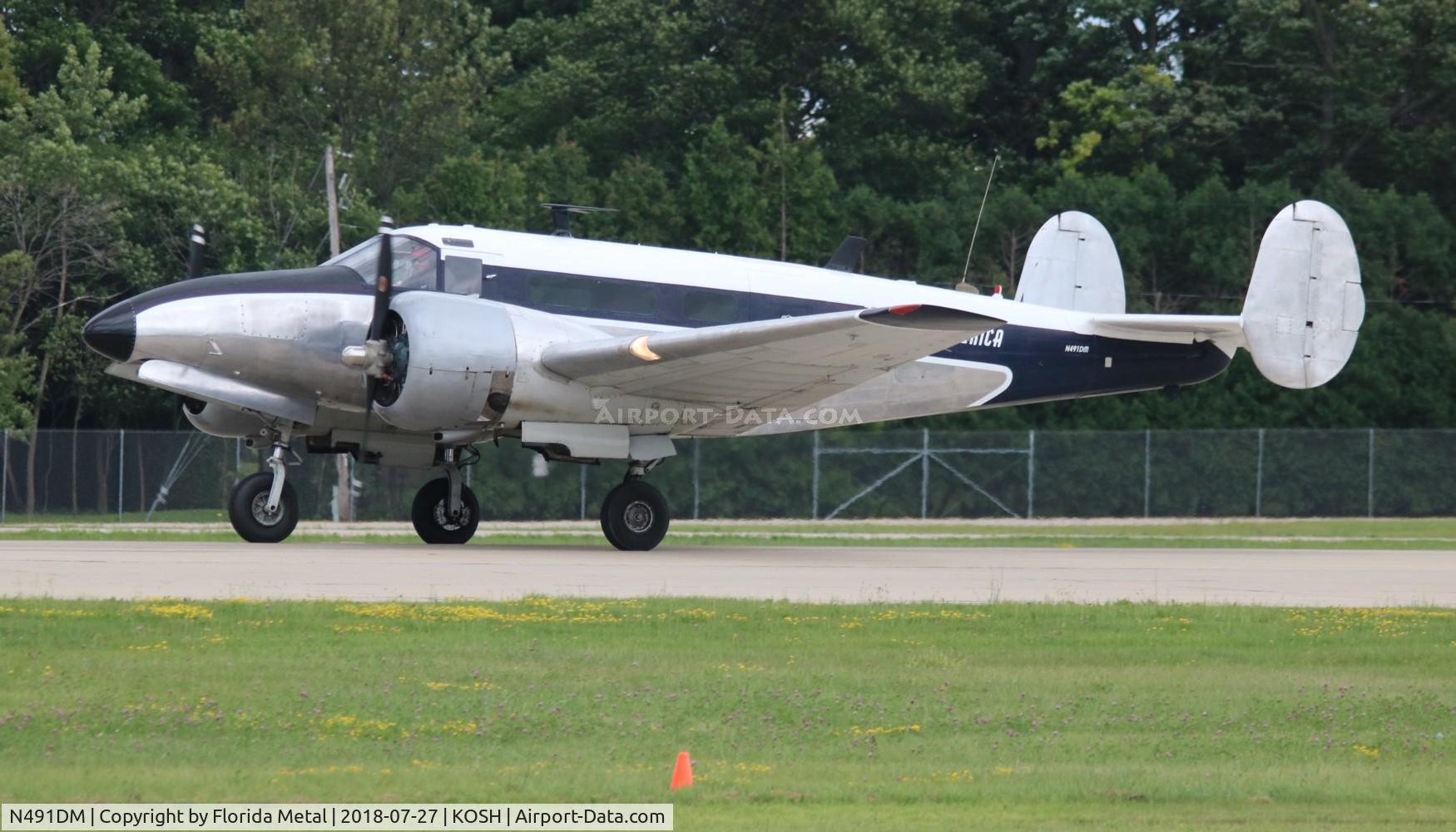 N491DM, 1952 Beech C-45H Expeditor C/N AF-573 (52-10643), Beech 18 trigear zx