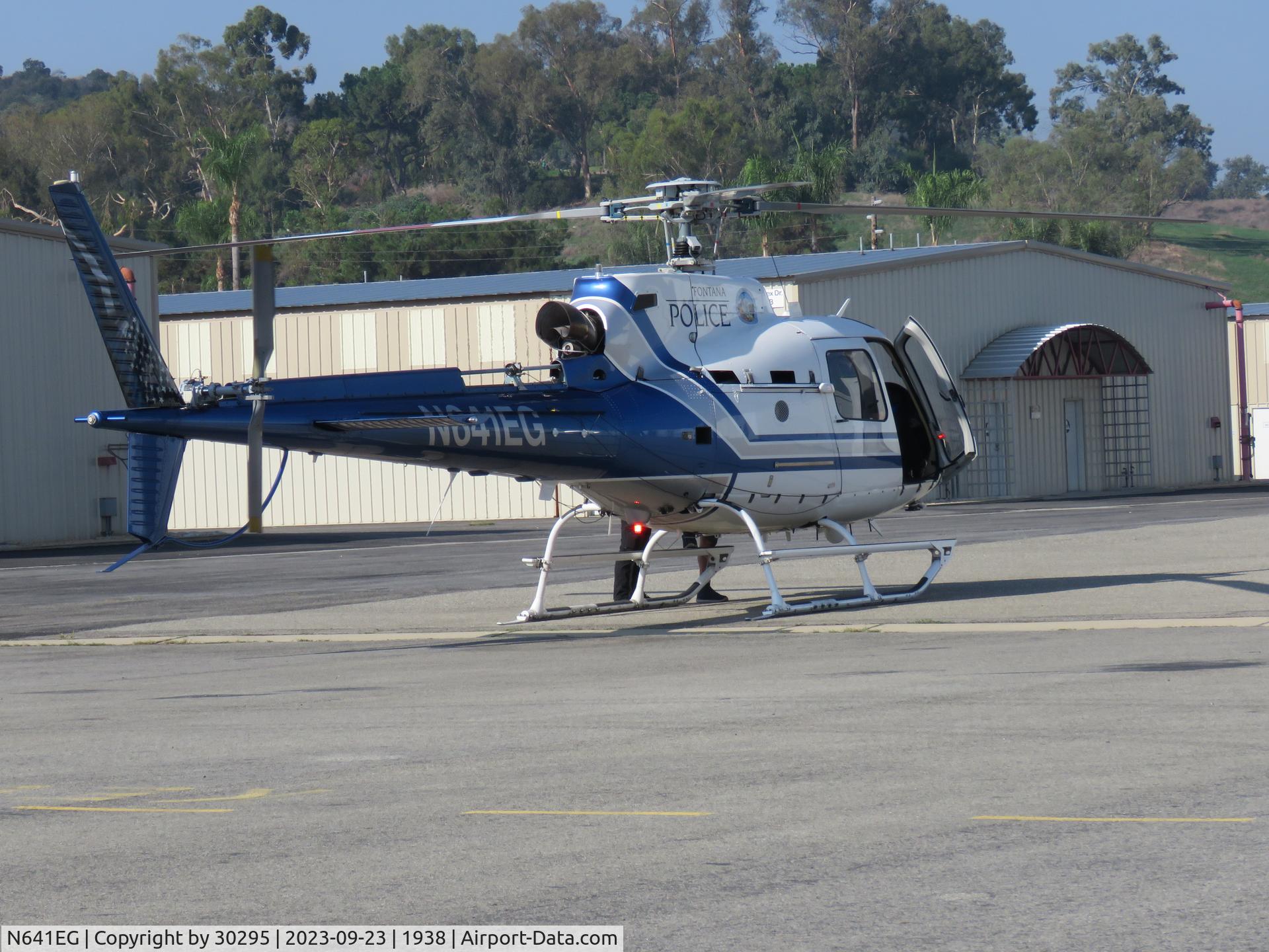 N641EG, 2011 Eurocopter AS-350B-2 Ecureuil Ecureuil C/N 7169, Shutting down