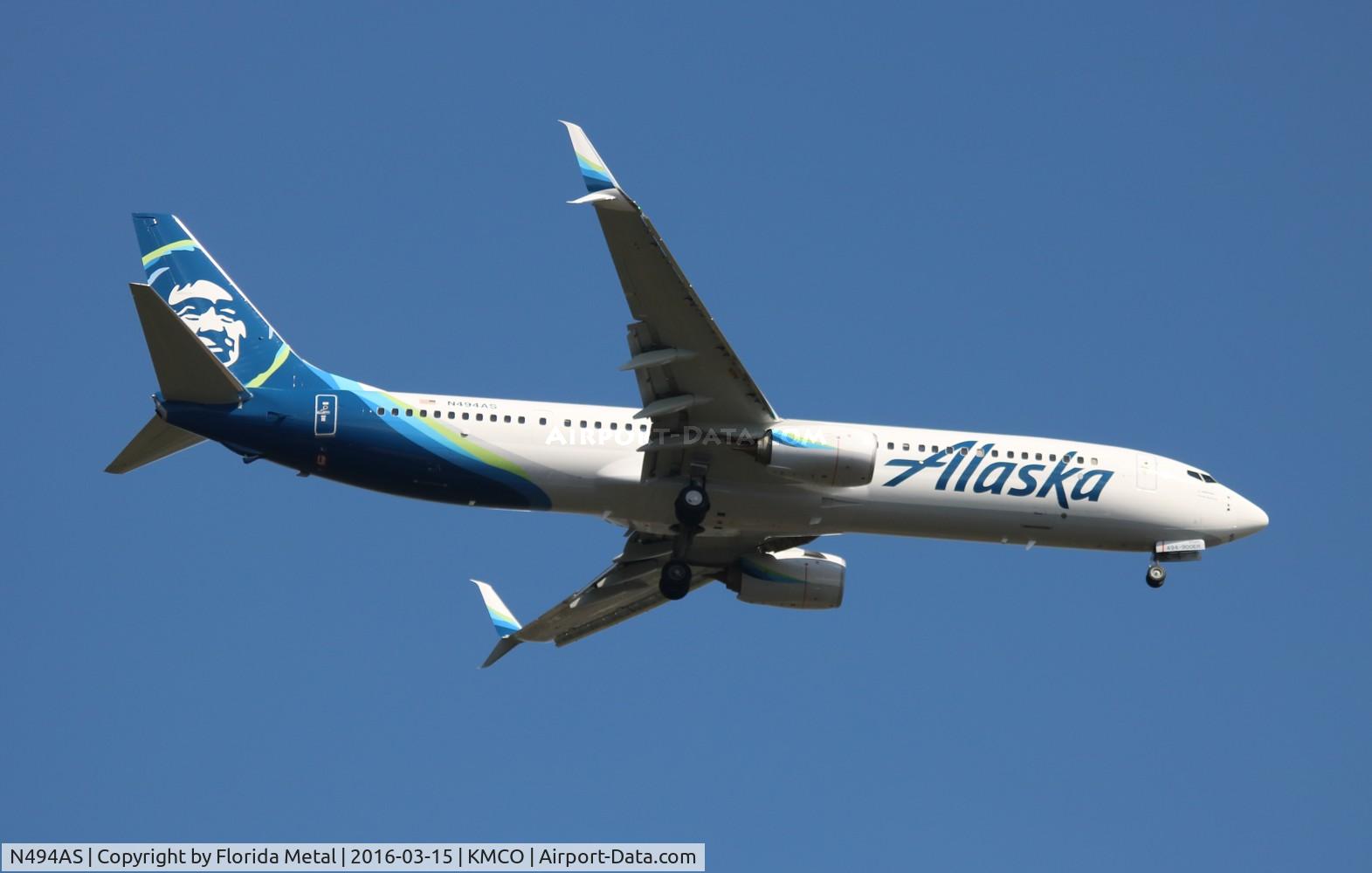 N494AS, 2016 Boeing 737-990/ER C/N 41729, ASA 739 zx SEA-MCO