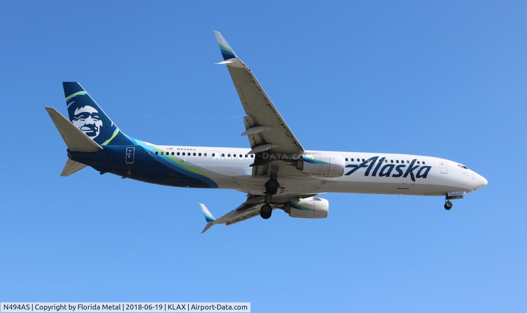 N494AS, 2016 Boeing 737-990/ER C/N 41729, ASA 739 zx