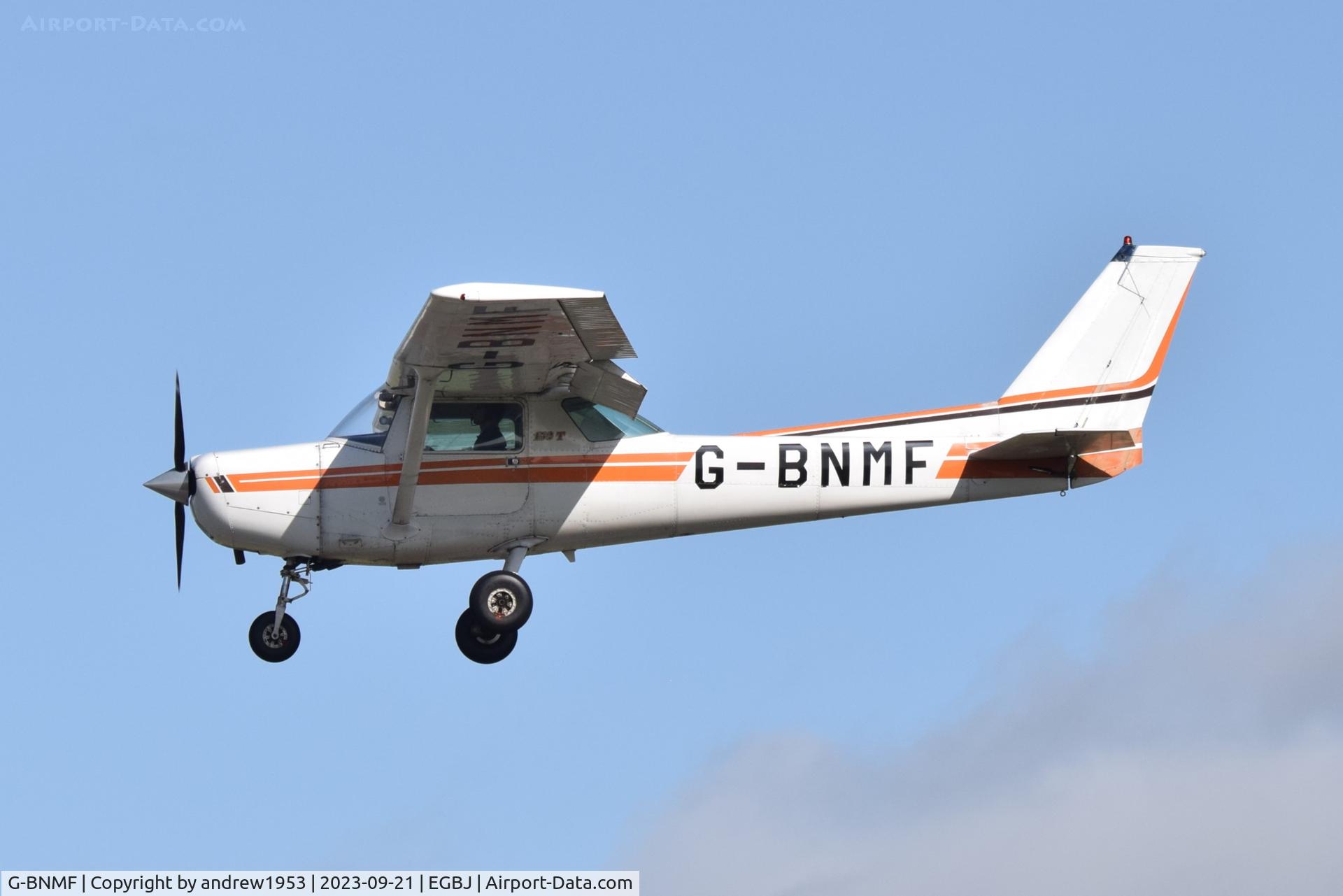 G-BNMF, 1982 Cessna 152 C/N 152-85563, G-BNMF at Gloucestershire Airport.
