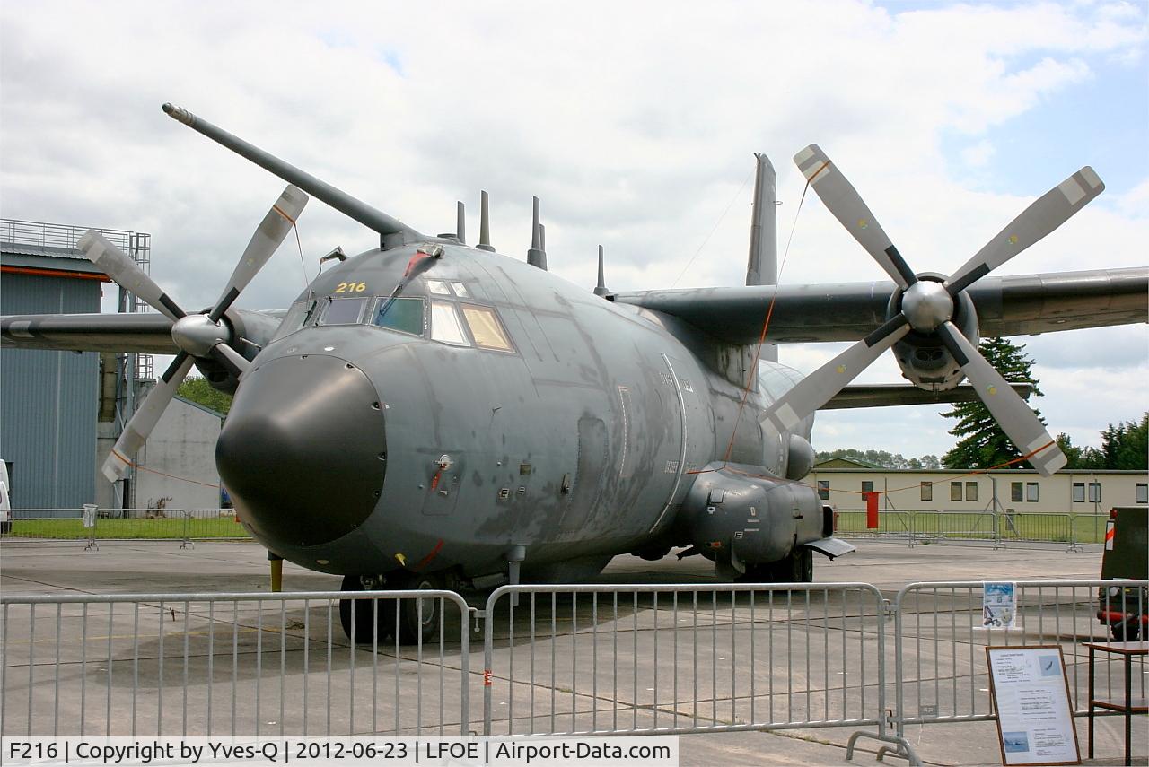 F216, Transall C-160G Gabriel C/N 219, Dassault Dornier Transall C160 G Gabriel (electronic warfare), Evreux-Fauville AB 105 (LFOE)