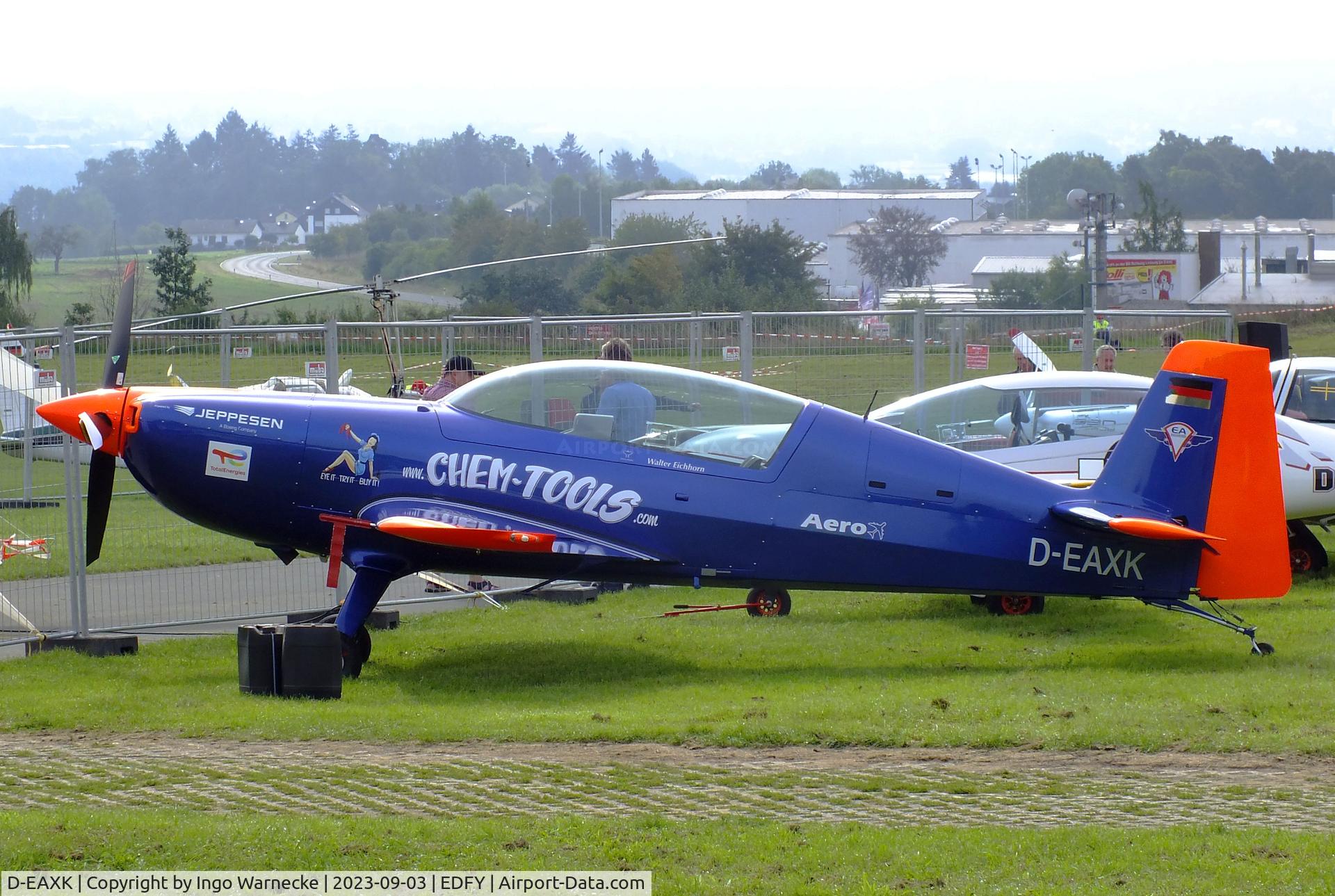 D-EAXK, Extra EA-330LT C/N LT019, Extra EA-330LT at the Fly-in und Flugplatzfest (airfield display) at Elz Airfield