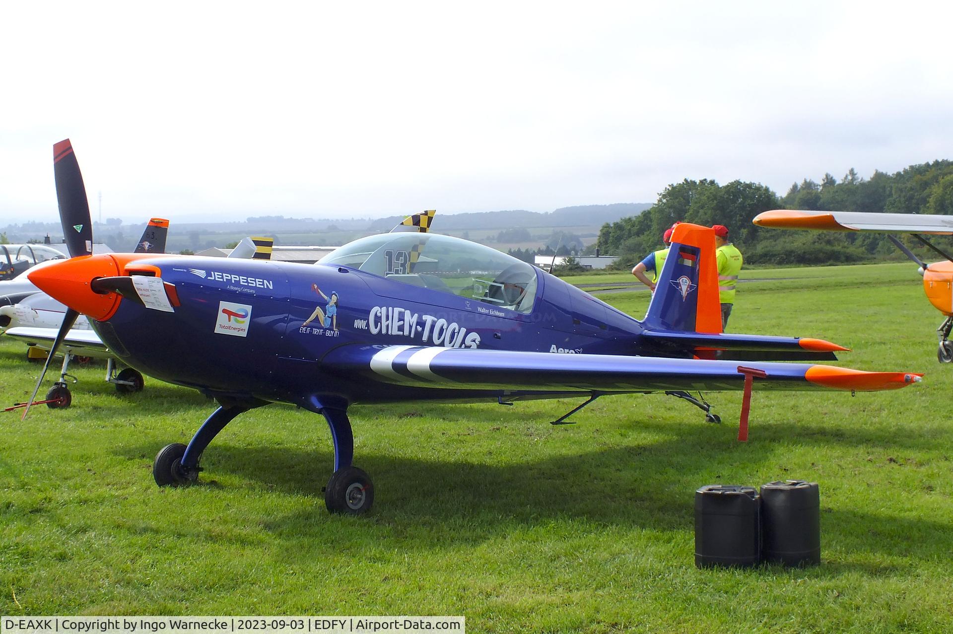 D-EAXK, Extra EA-330LT C/N LT019, Extra EA-330LT at the Fly-in und Flugplatzfest (airfield display) at Elz Airfield