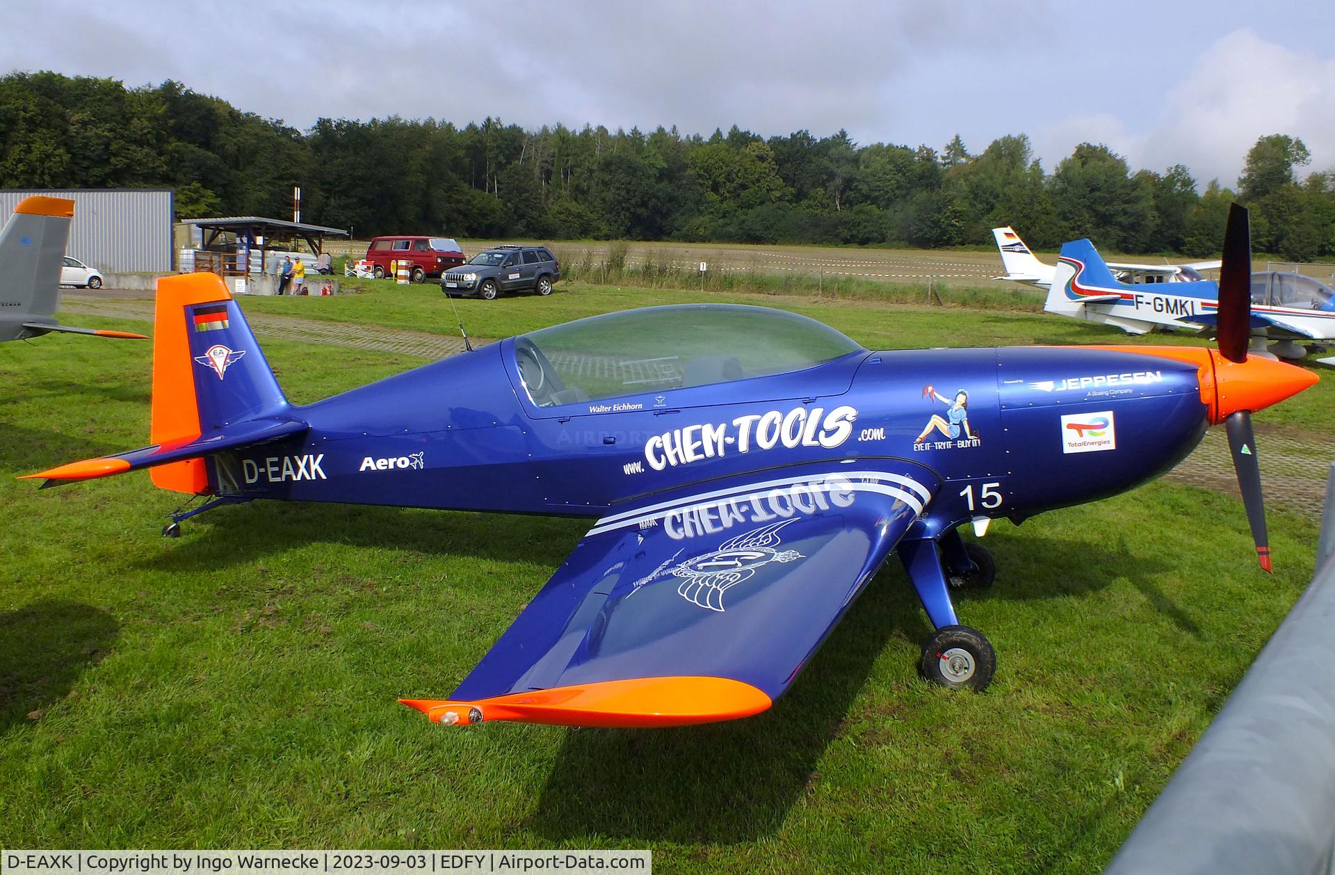 D-EAXK, Extra EA-330LT C/N LT019, Extra EA-330LT at the Fly-in und Flugplatzfest (airfield display) at Elz Airfield