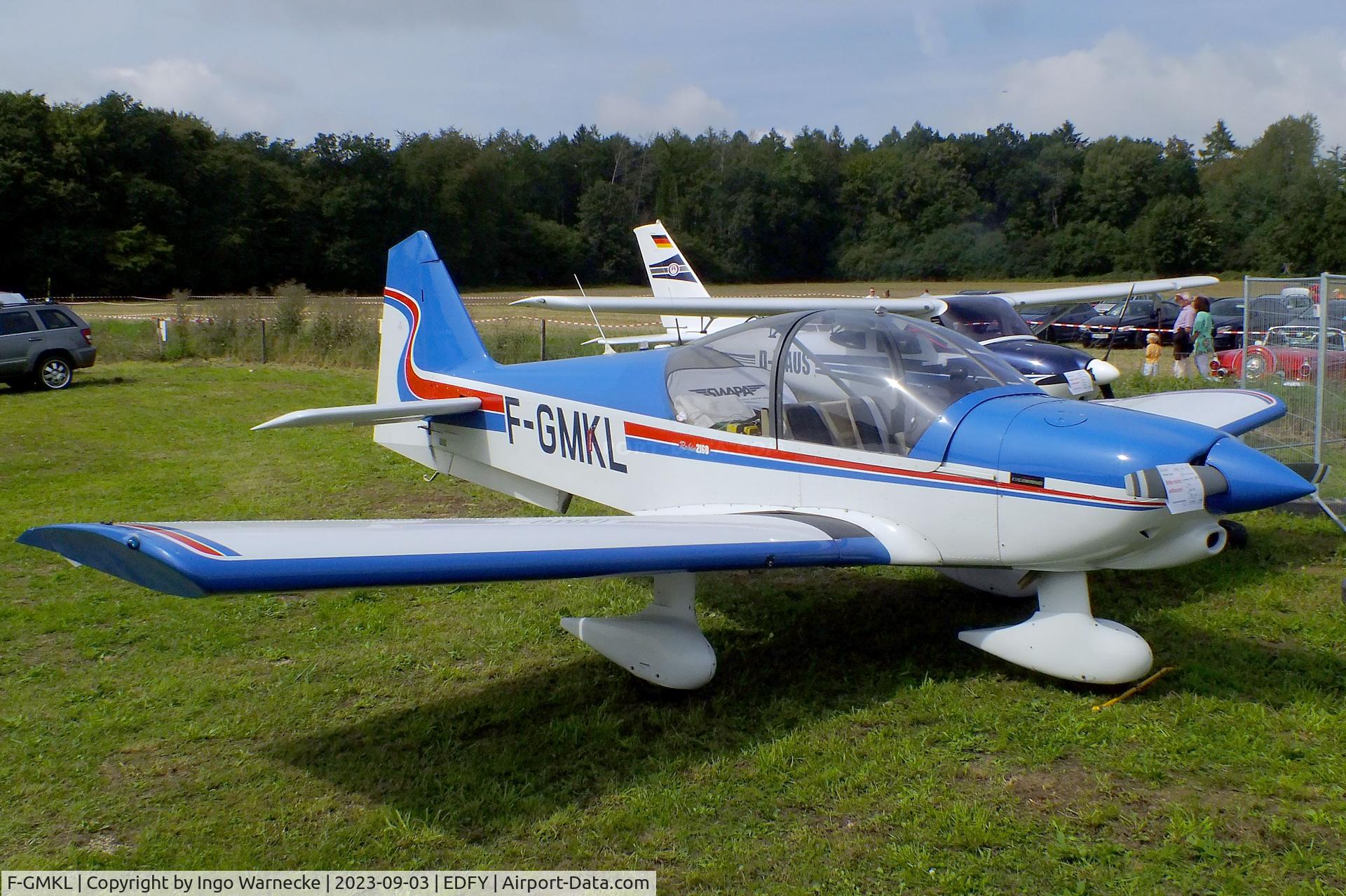 F-GMKL, Robin R-2160 Alpha Sport C/N 265, Robin R.2160 Acrobin at the Fly-in und Flugplatzfest (airfield display) at Elz Airfield