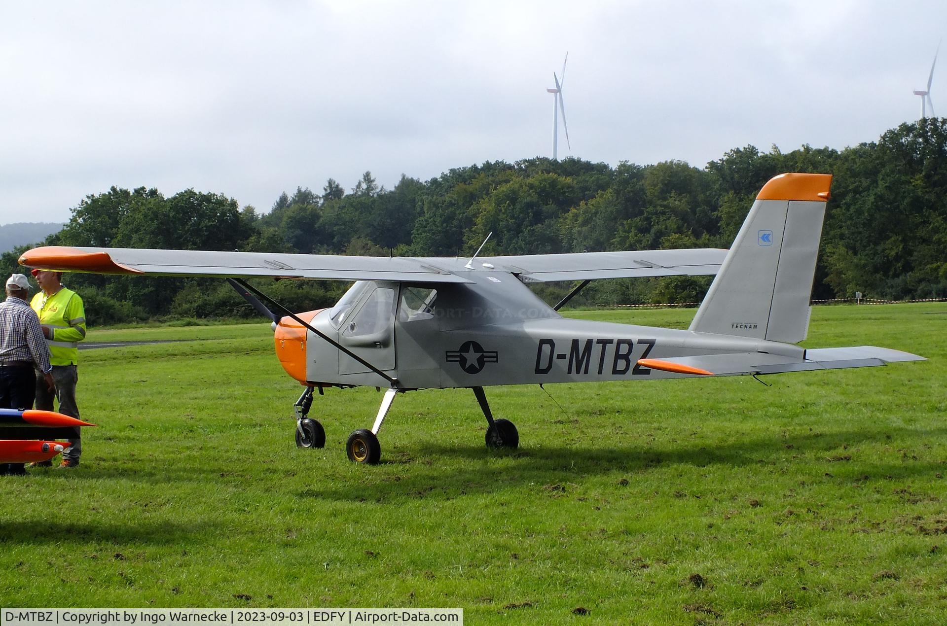 D-MTBZ, Tecnam P92 Echo C/N 3FF4FF, Tecnam P92 Echo at the Fly-in und Flugplatzfest (airfield display) at Elz Airfield