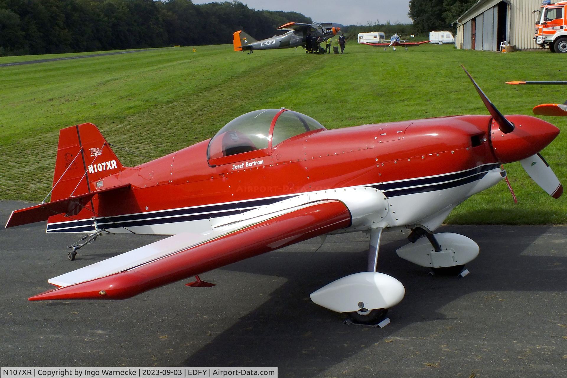 N107XR, 1999 Rihn DR-107 One Design C/N 284, Rihn DR-107 One Design at the Fly-in und Flugplatzfest (airfield display) at Elz Airfield