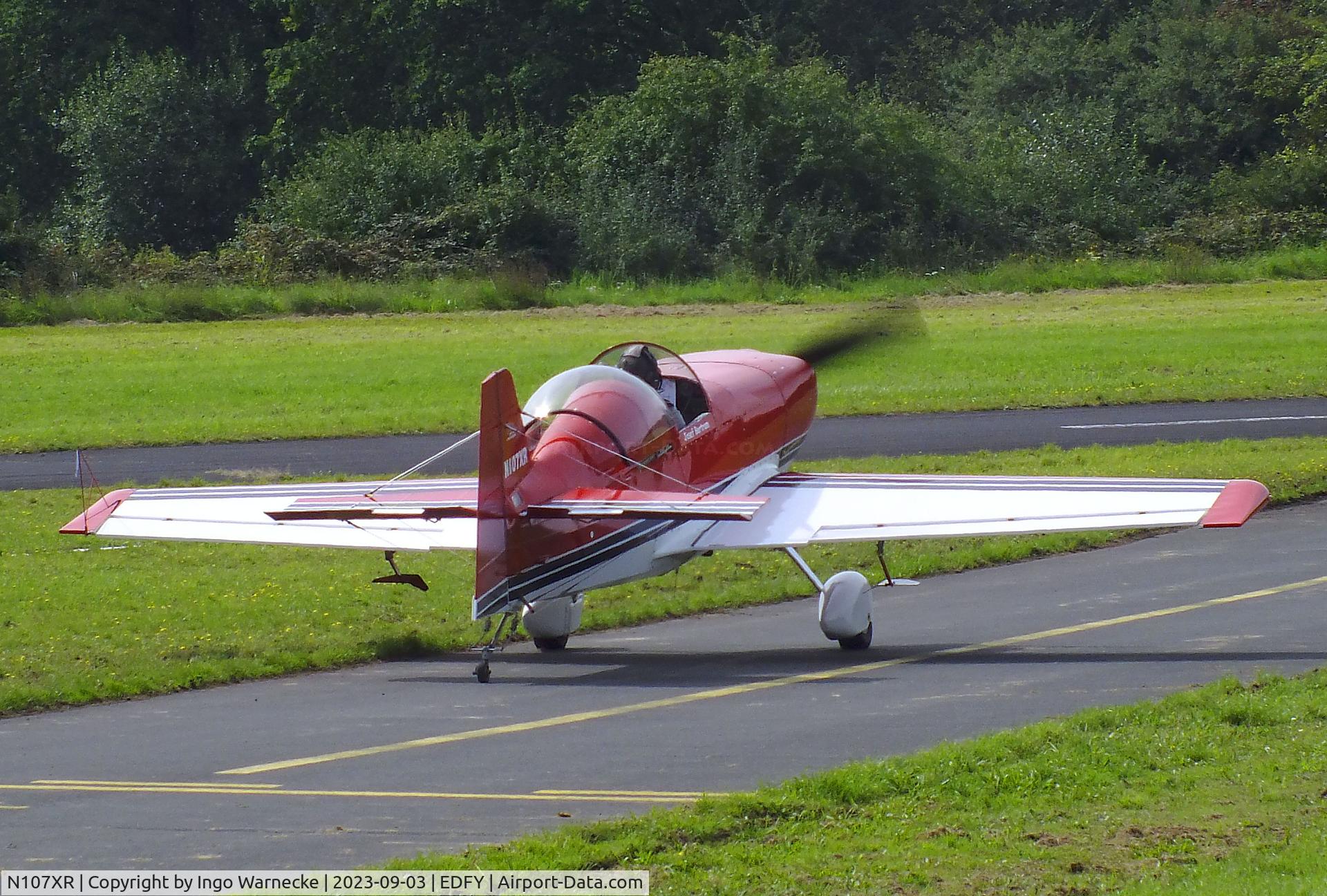 N107XR, 1999 Rihn DR-107 One Design C/N 284, Rihn DR-107 One Design at the Fly-in und Flugplatzfest (airfield display) at Elz Airfield