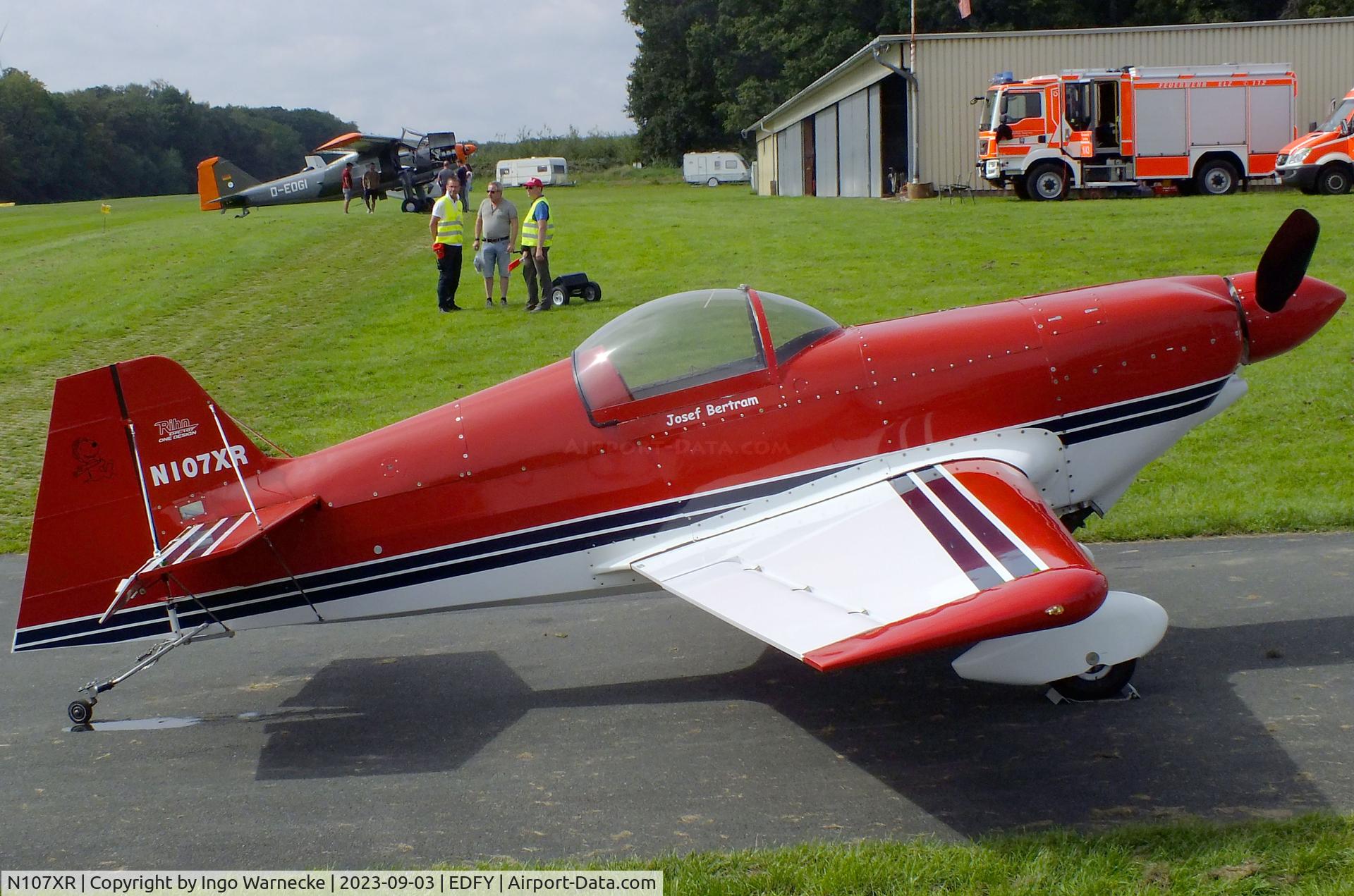 N107XR, 1999 Rihn DR-107 One Design C/N 284, Rihn DR-107 One Design at the Fly-in und Flugplatzfest (airfield display) at Elz Airfield