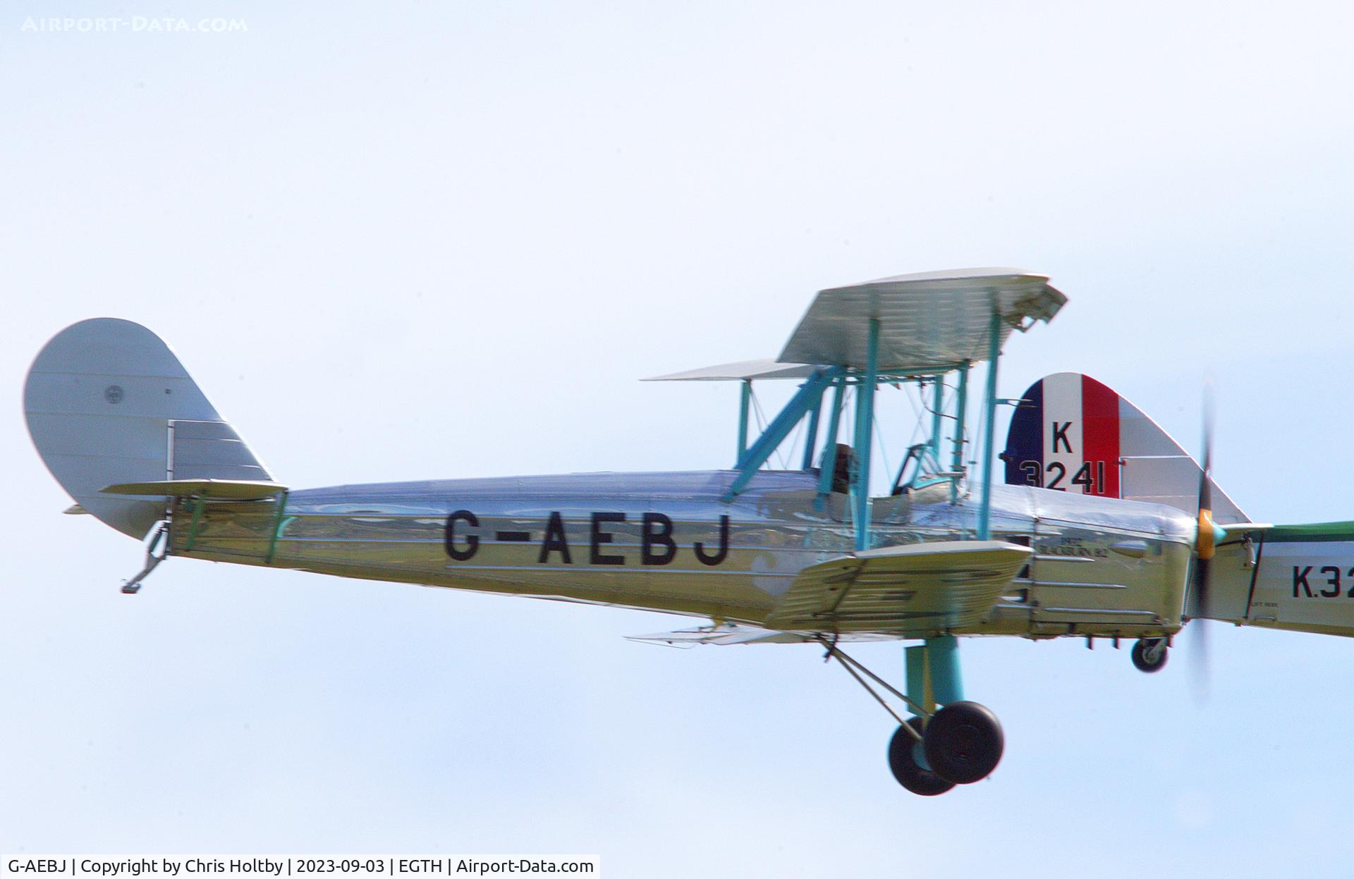 G-AEBJ, 1936 Blackburn B.2 Series 1 C/N 6300/8, 1936 Blackburn B.2 displaying at the Vintage Airshow, Old Warden 2023