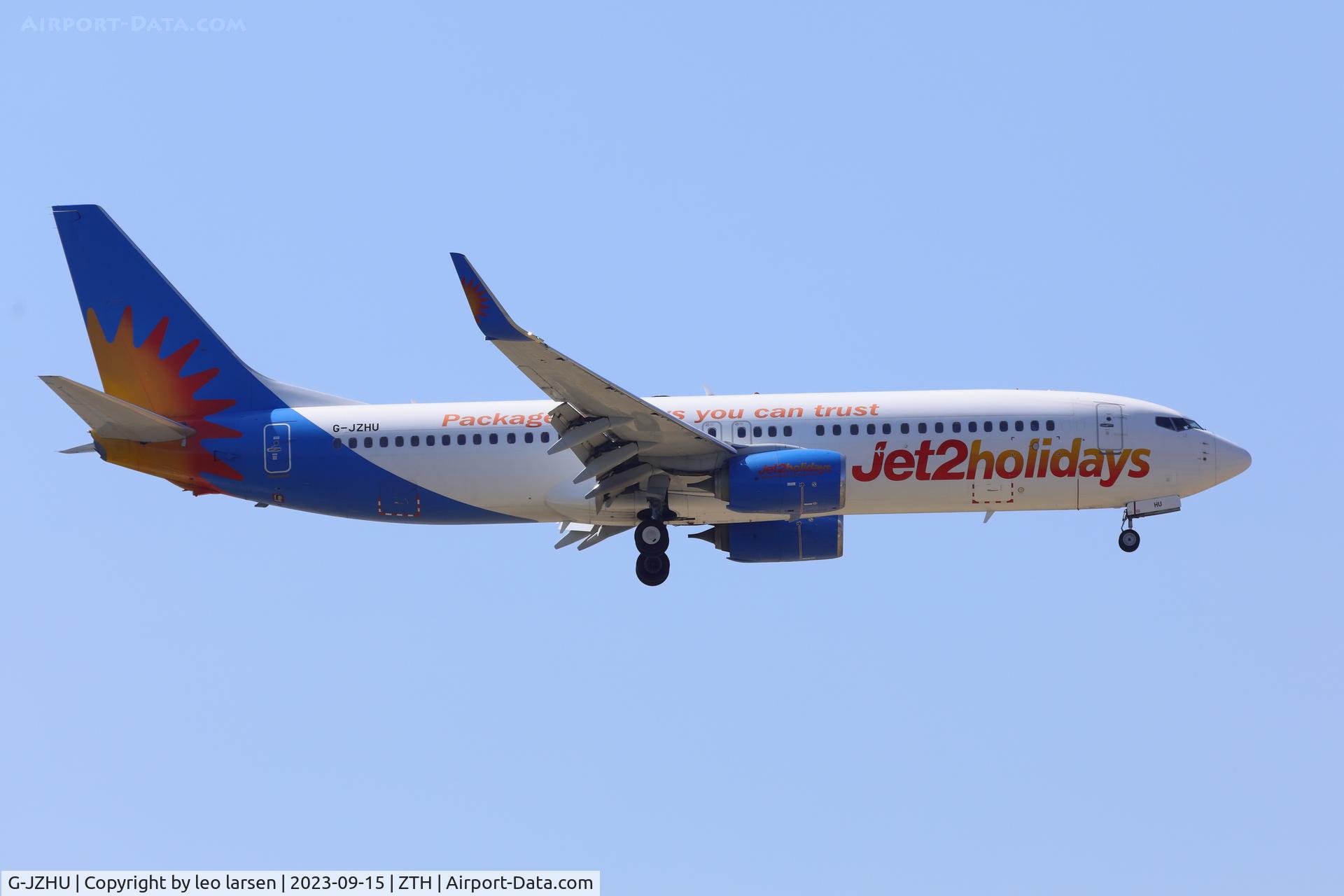 G-JZHU, 2016 Boeing 737-800 C/N 63151, ZTH 15.9.2023