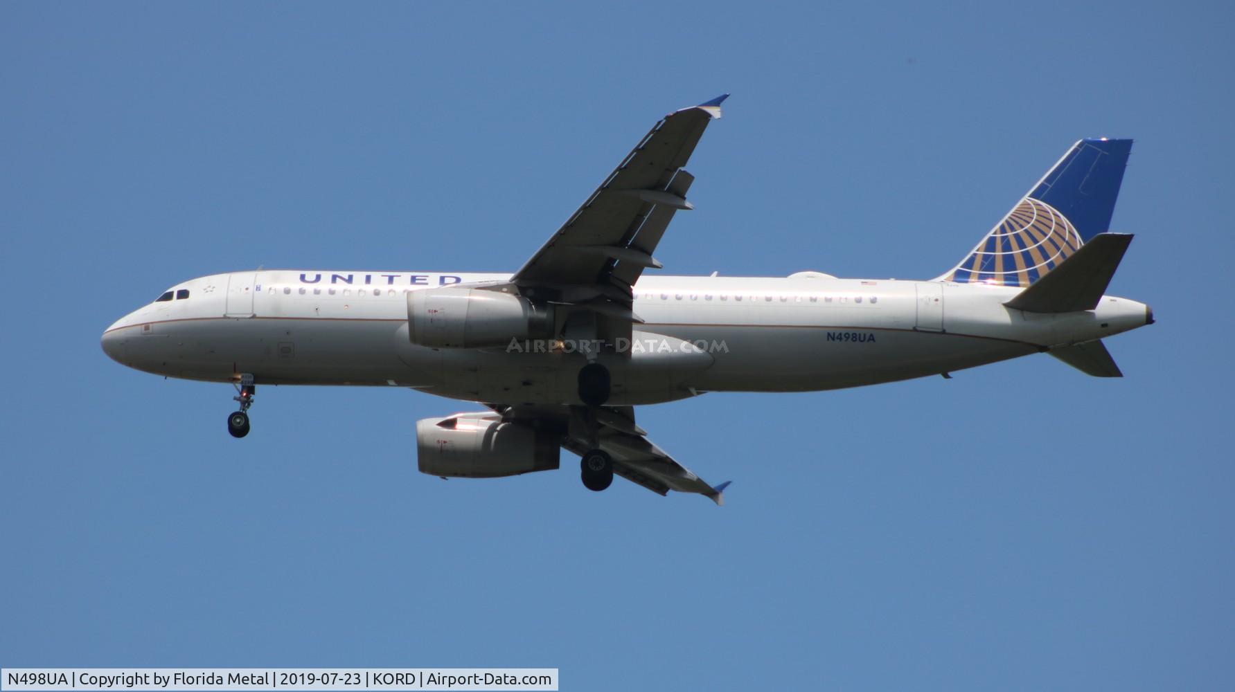 N498UA, 2002 Airbus A320-232 C/N 1865, UAL A320 zx PHL-ORD