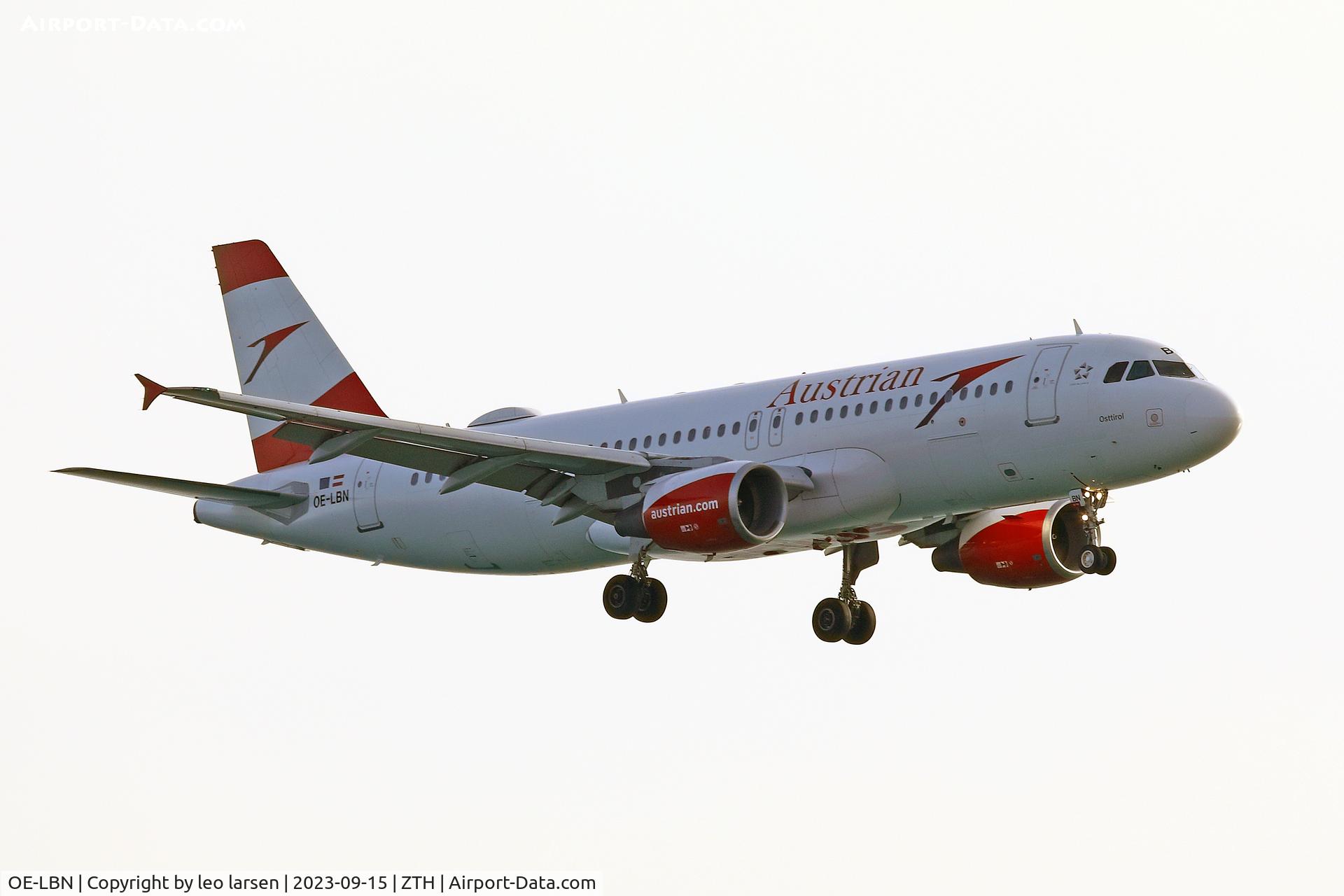 OE-LBN, 1997 Airbus A320-214 C/N 768, ZTH 15.9.2023