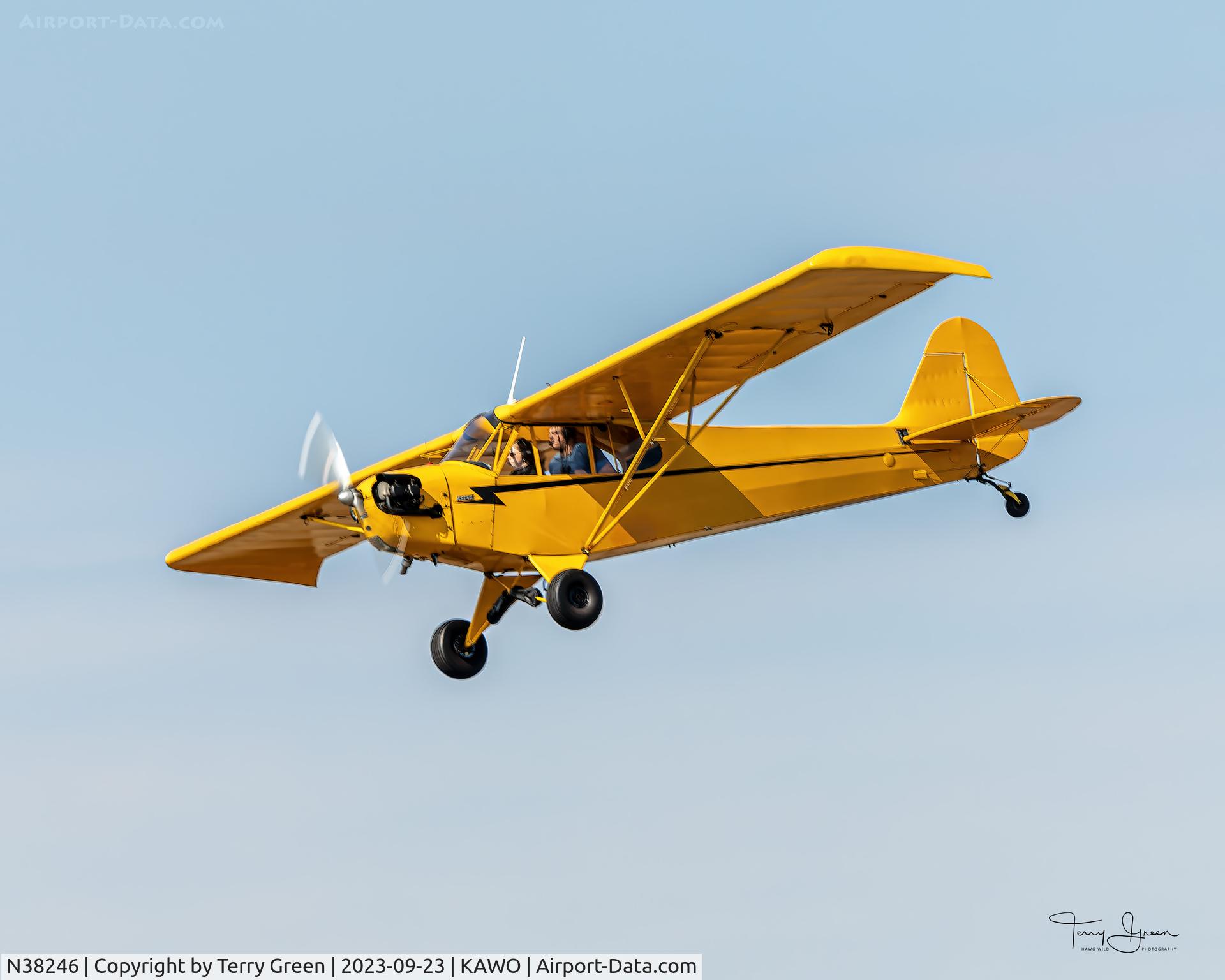 N38246, 1941 Piper J5A Cub Cruiser C/N 5-918, KAWO