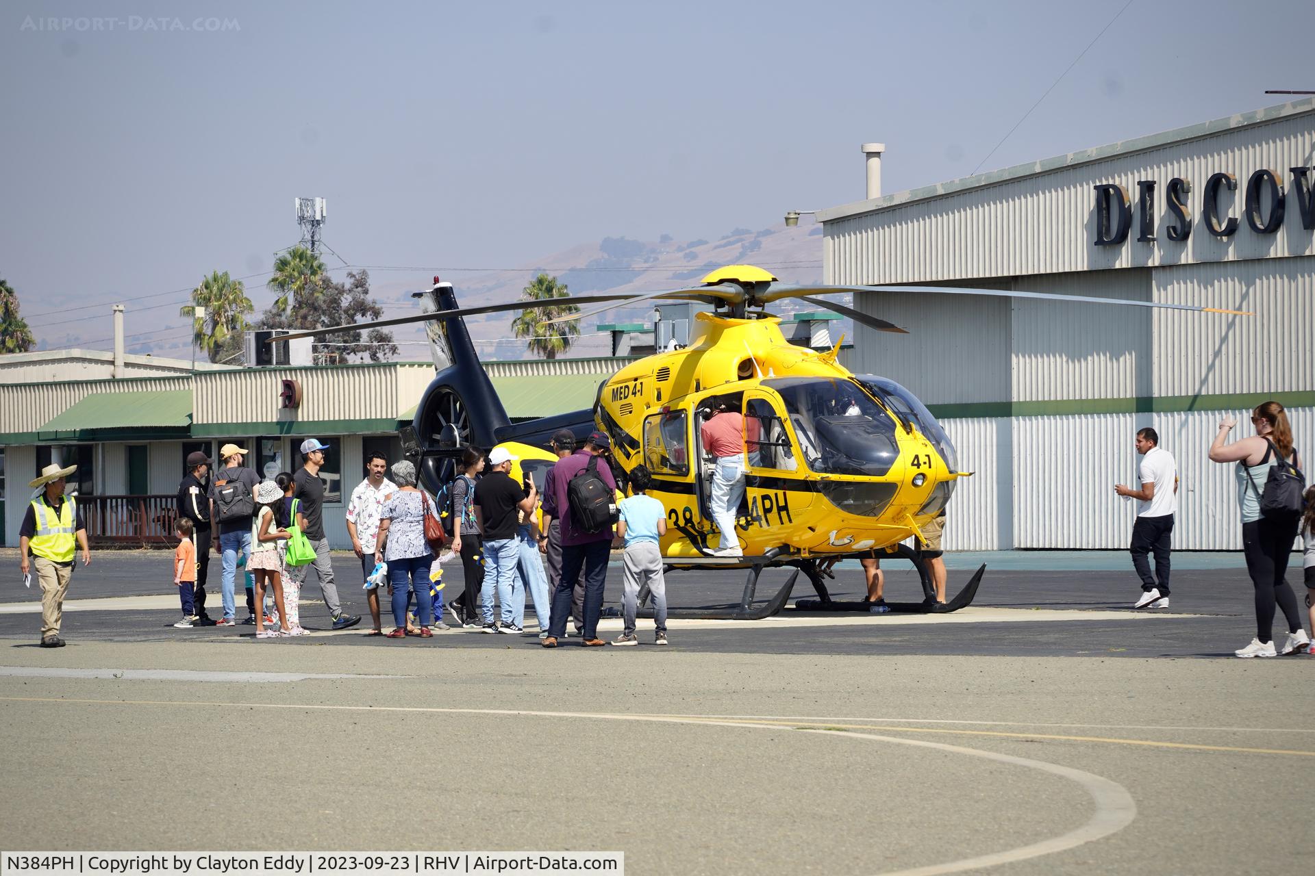 N384PH, 2008 Eurocopter EC-135P-2+ C/N 0653, Reid-Hillview Airport Community Day California 2023.