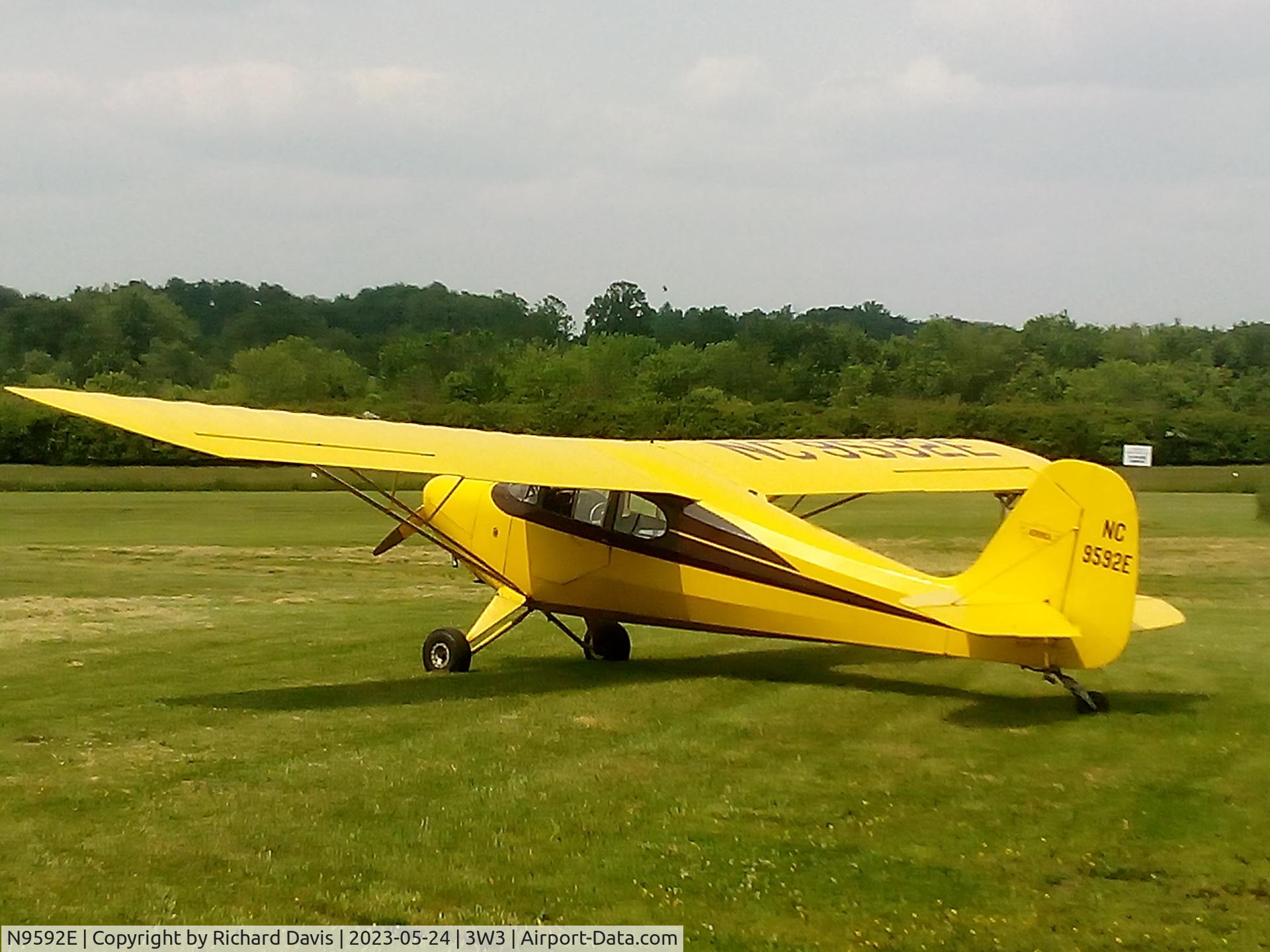 N9592E, 1946 Aeronca 11AC Chief C/N 11AC-1233, N9592E at Mexico Farms Airfield 2023