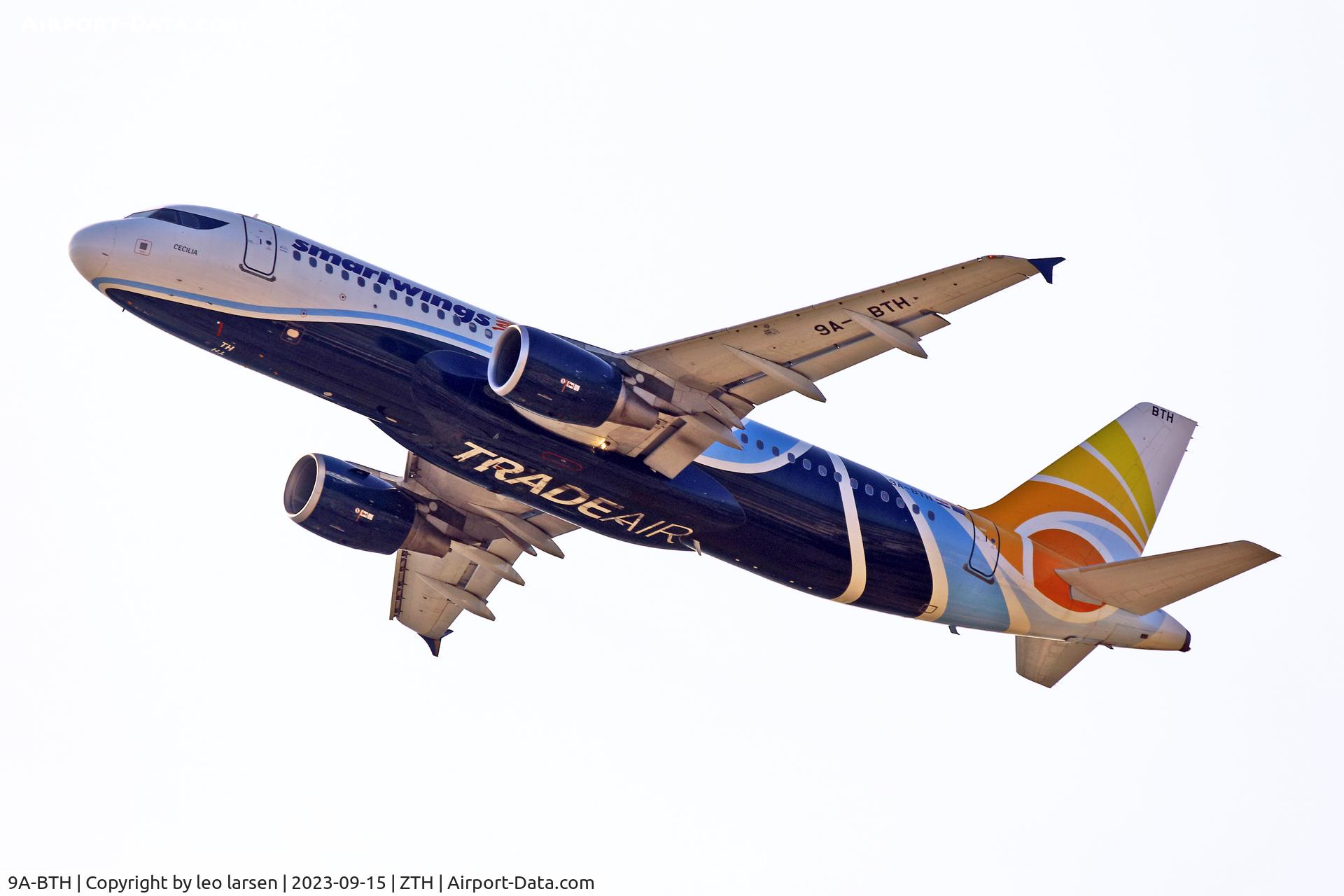 9A-BTH, 2001 Airbus A320-214 C/N 1454, ZTH 15.9.2023