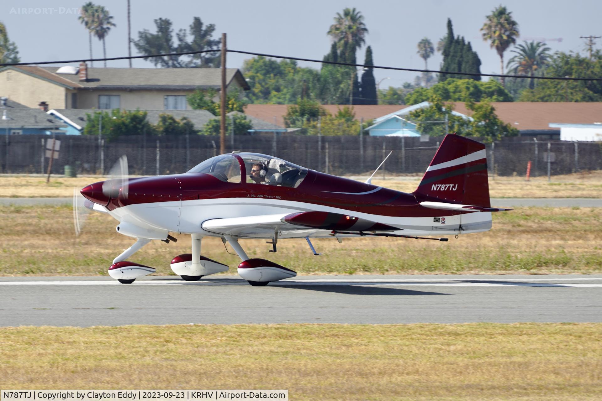 N787TJ, 2017 Tate John RV-6A C/N 60124, Reid-Hillview Airport Community Day California 2023.