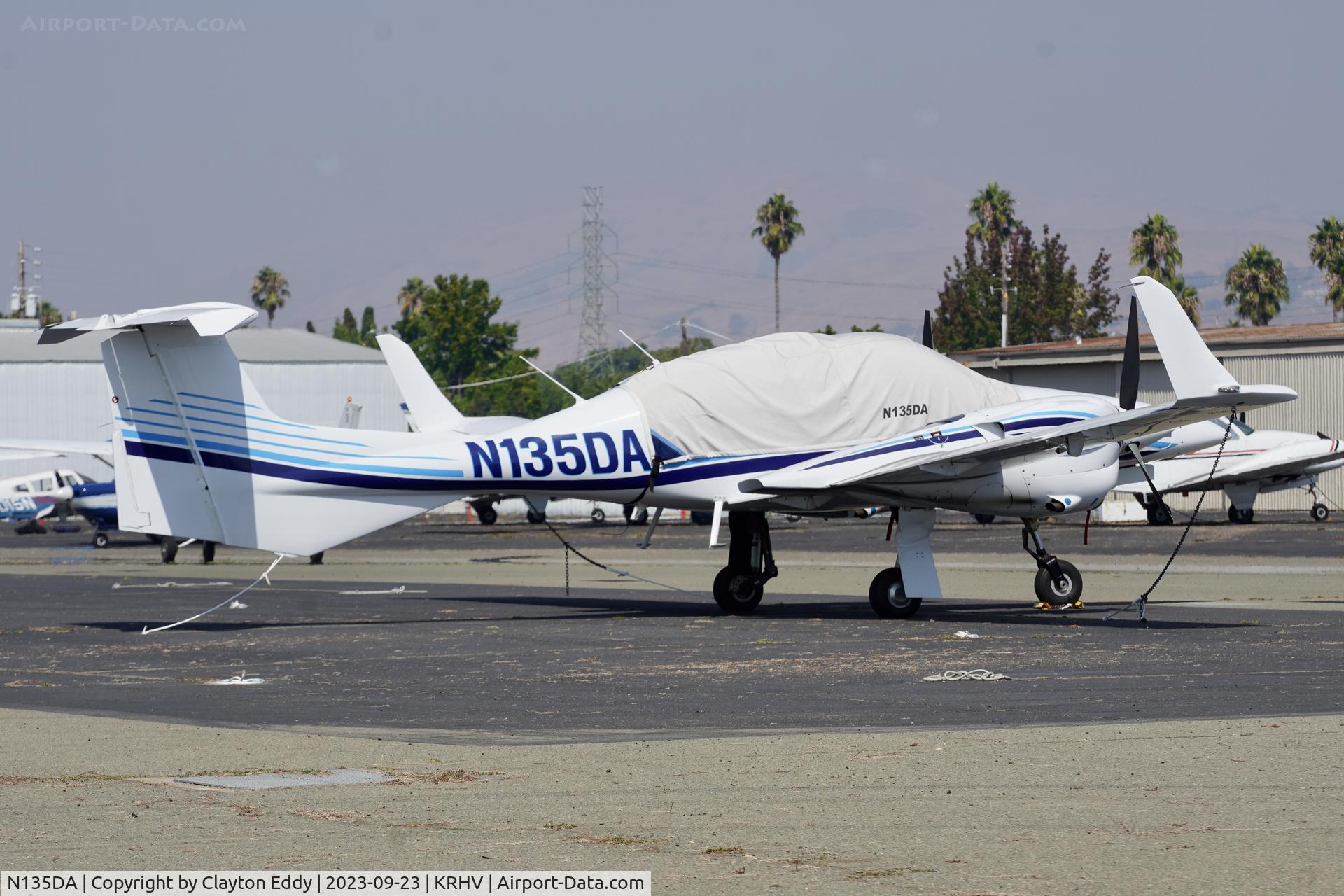 N135DA, 2022 Diamond Aircraft IND GMBH DA 42 NG C/N 42.N435, Reid-Hillview Airport California 2023.